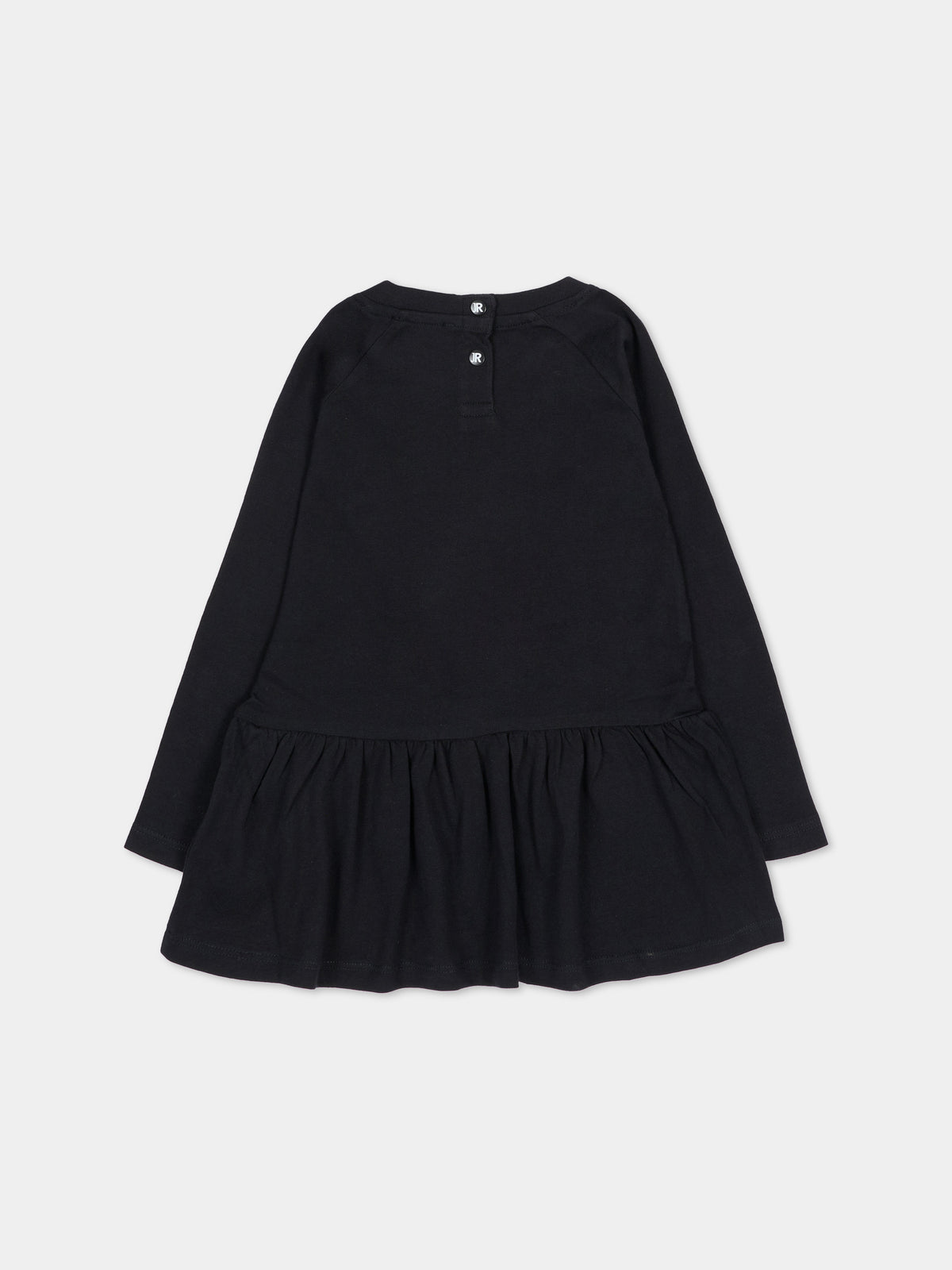 Vestito a manica lunga nero per neonata con logo,Richmond,RIA26019VE BLACK BLACK