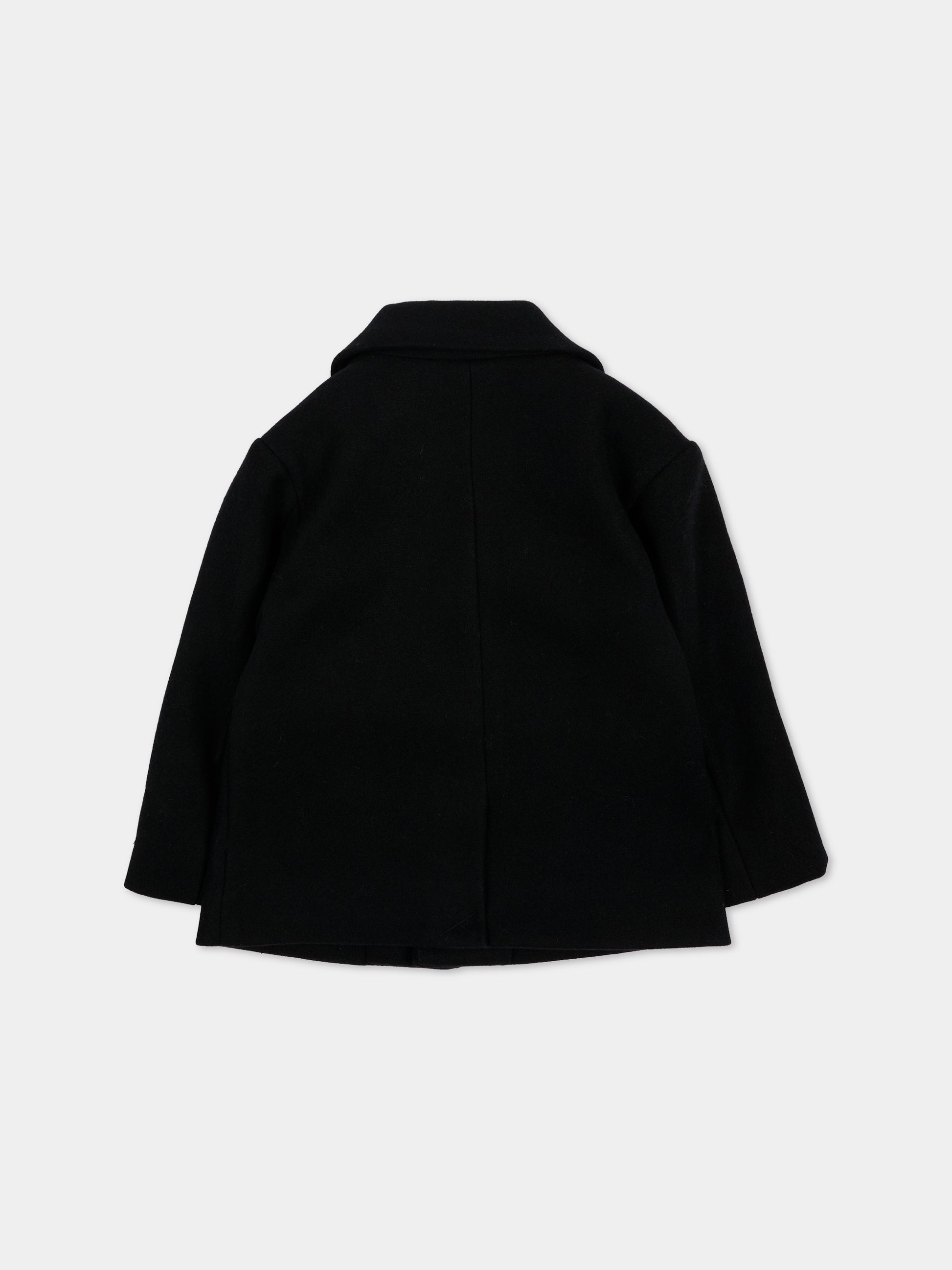 Cappotto nero per neonato con logo,Richmond,RIA26062CP BLACK BLACK