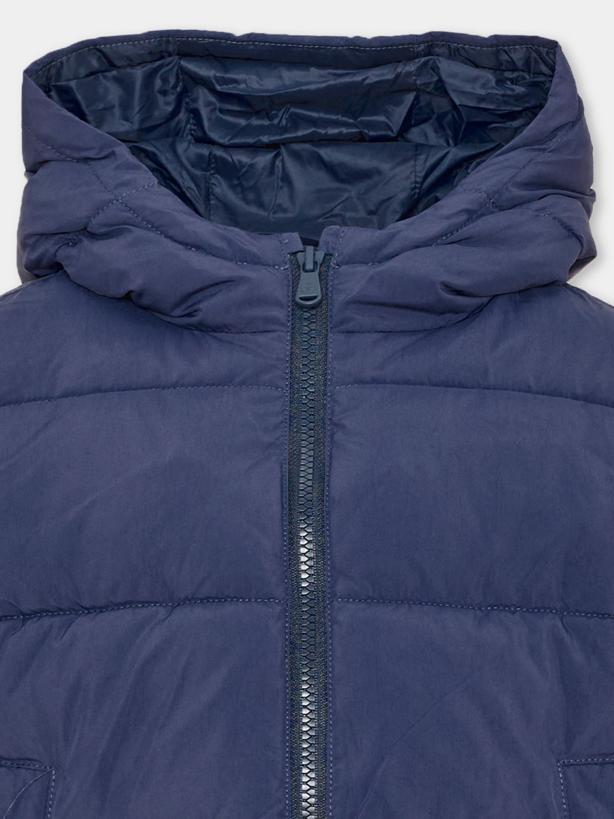 Piumino blu per bambini con cappuccio,North Sails,NBA26074PI BLUE NAVY