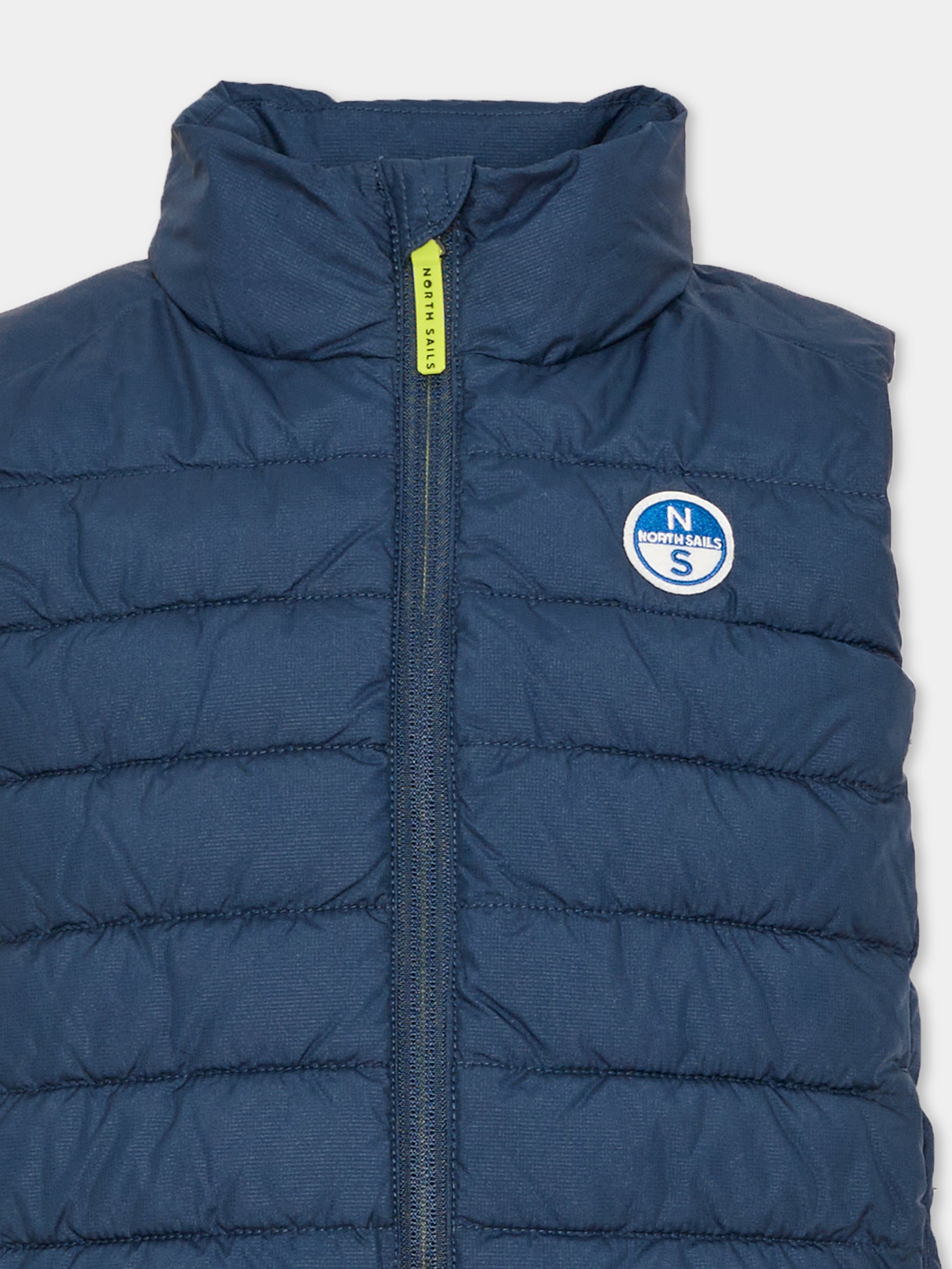 Gilet blu per bambini trapuntato,North Sails,NBA26073PI BLUE NAVY