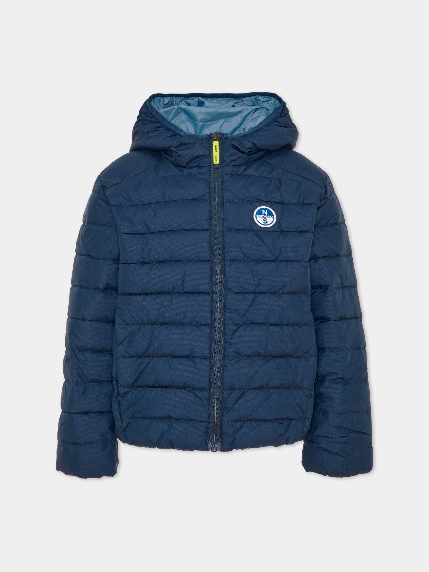 Piumino blu per bambino con cappuccio,North Sails,NBA26072PI BLUE NAVY