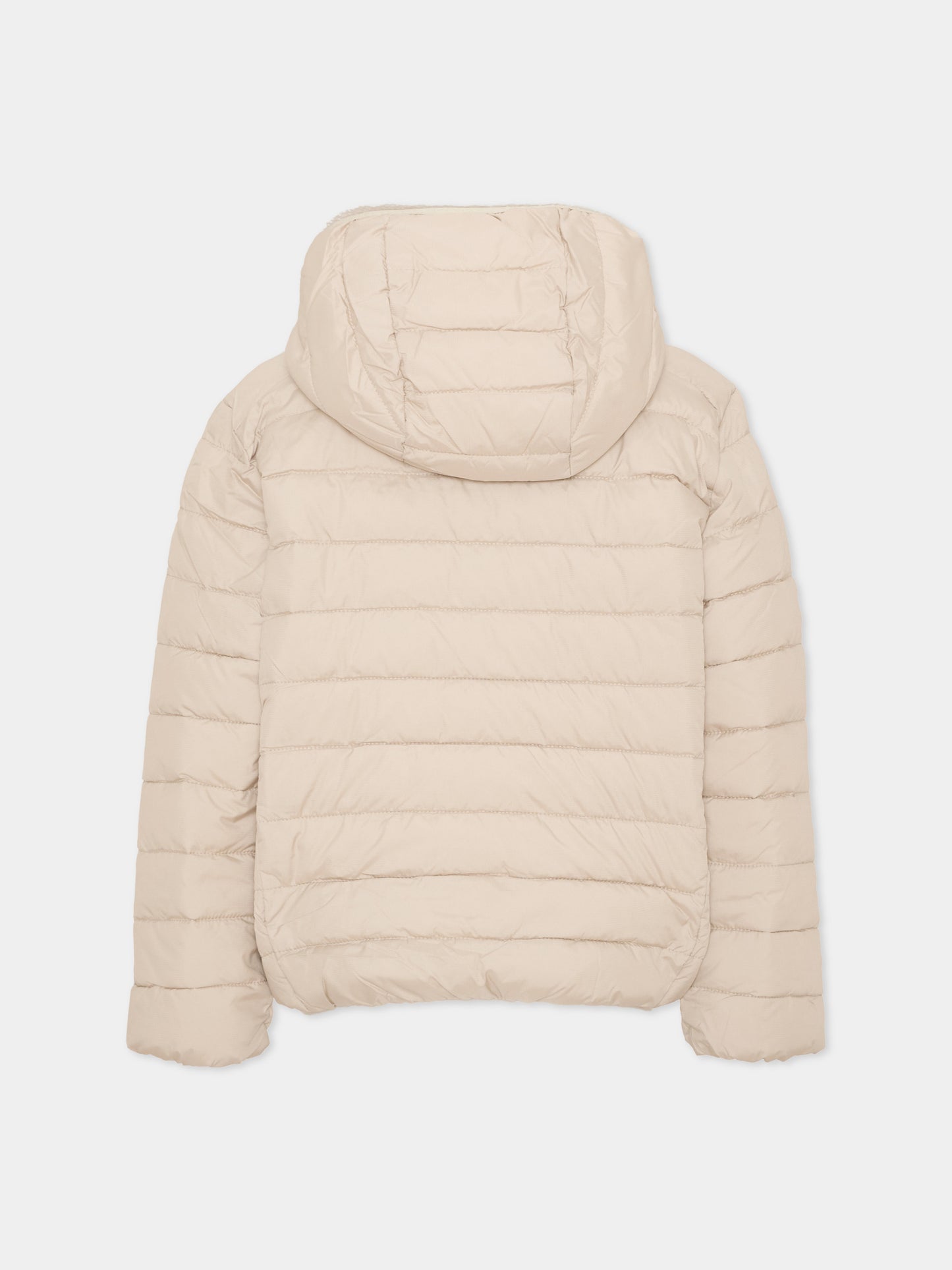 Piumino beige per bambino con cappuccio,North Sails,NBA26072PI WINTER ROPE