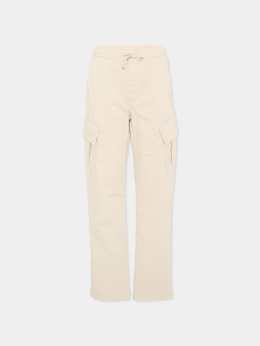 Pantalone beige per bambino cargo,North Sails,NBA26095PA WINTER ROPE