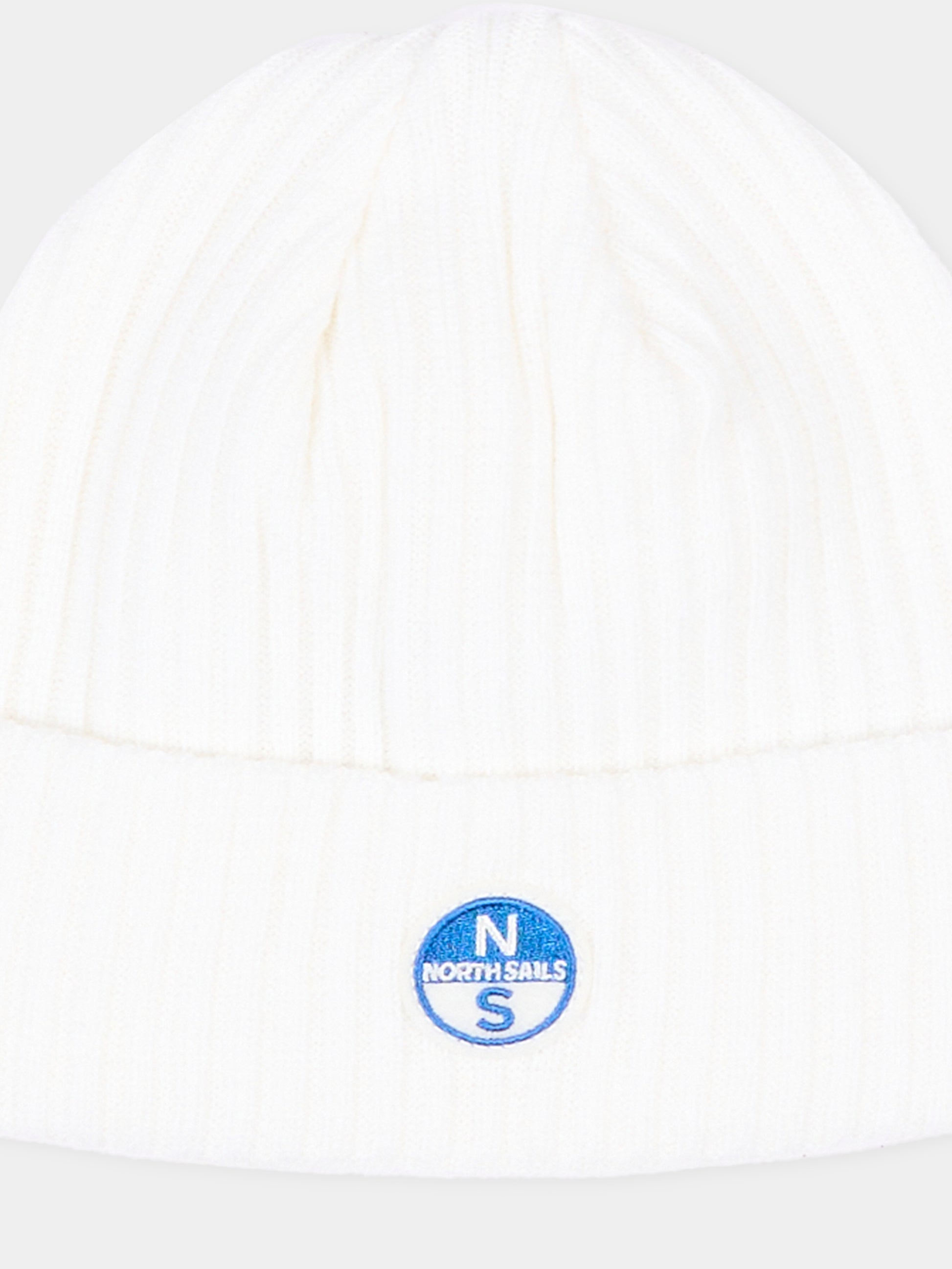 Berretto bianco per bambino con logo,North Sails,NBA26096HA WHITE WINTER