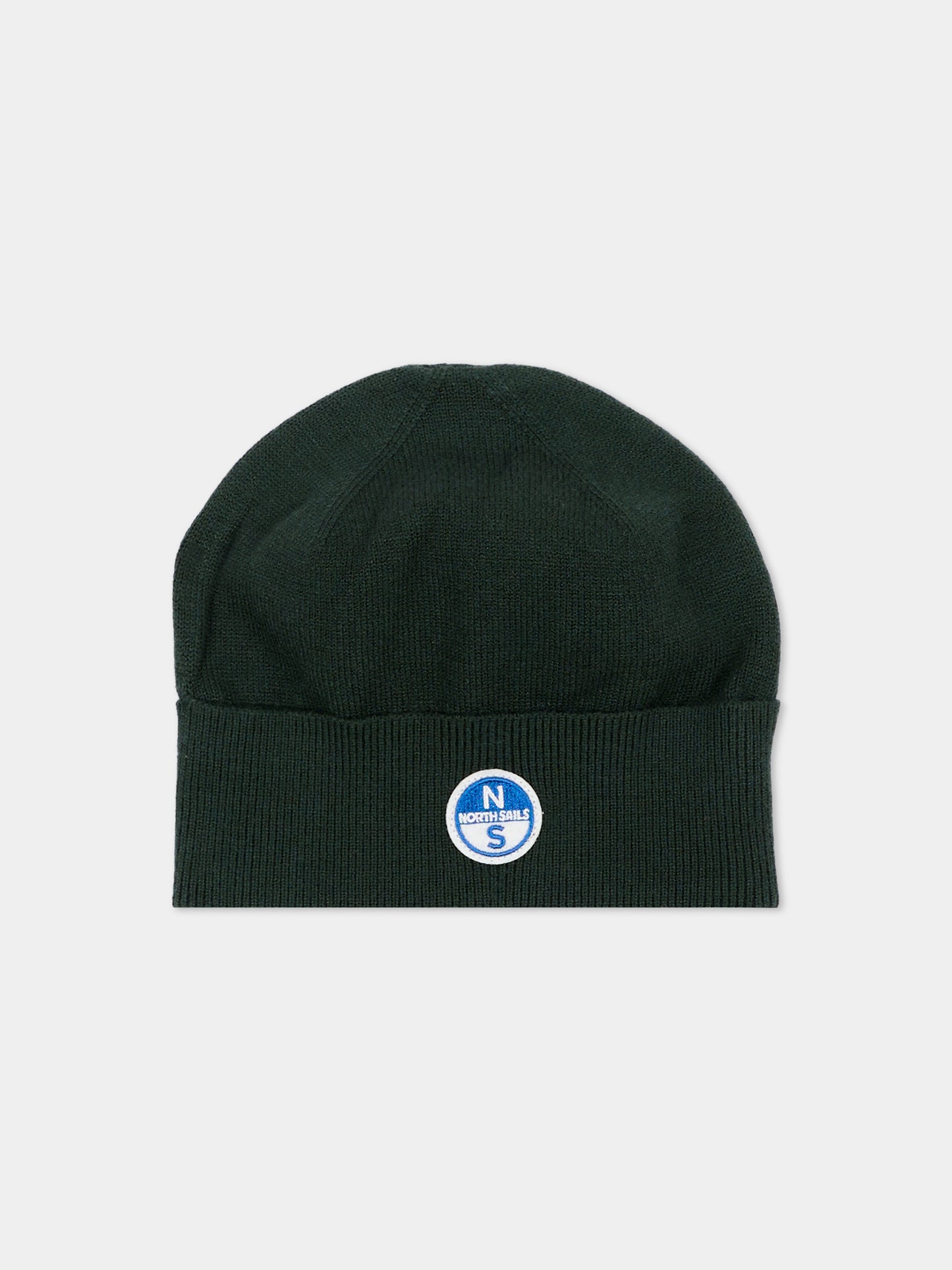 Berretto verde per bambino con logo,North Sails,NBA26113HA GREEN