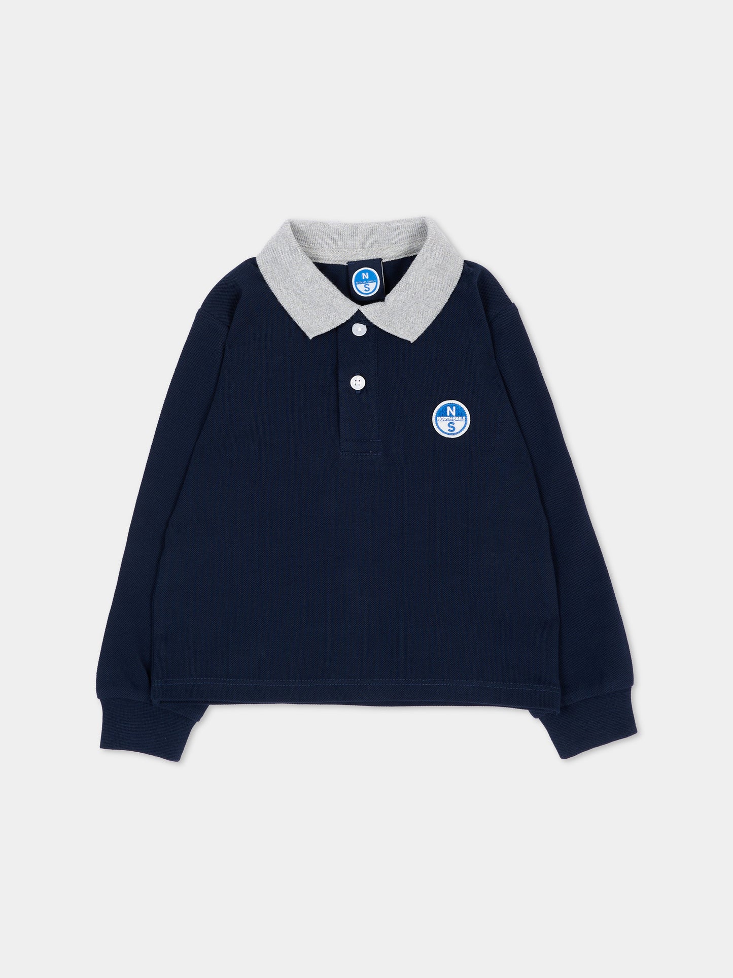 Polo blu per neonato con logo,North Sails,NIA26037PO BLUE NAVY
