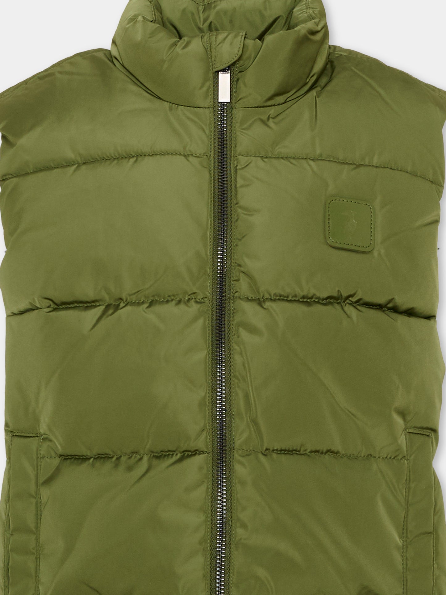 Gilet verde per bambino trapuntato,Trussardi Junior,TBA26048PI CYPRESS CYPRESS