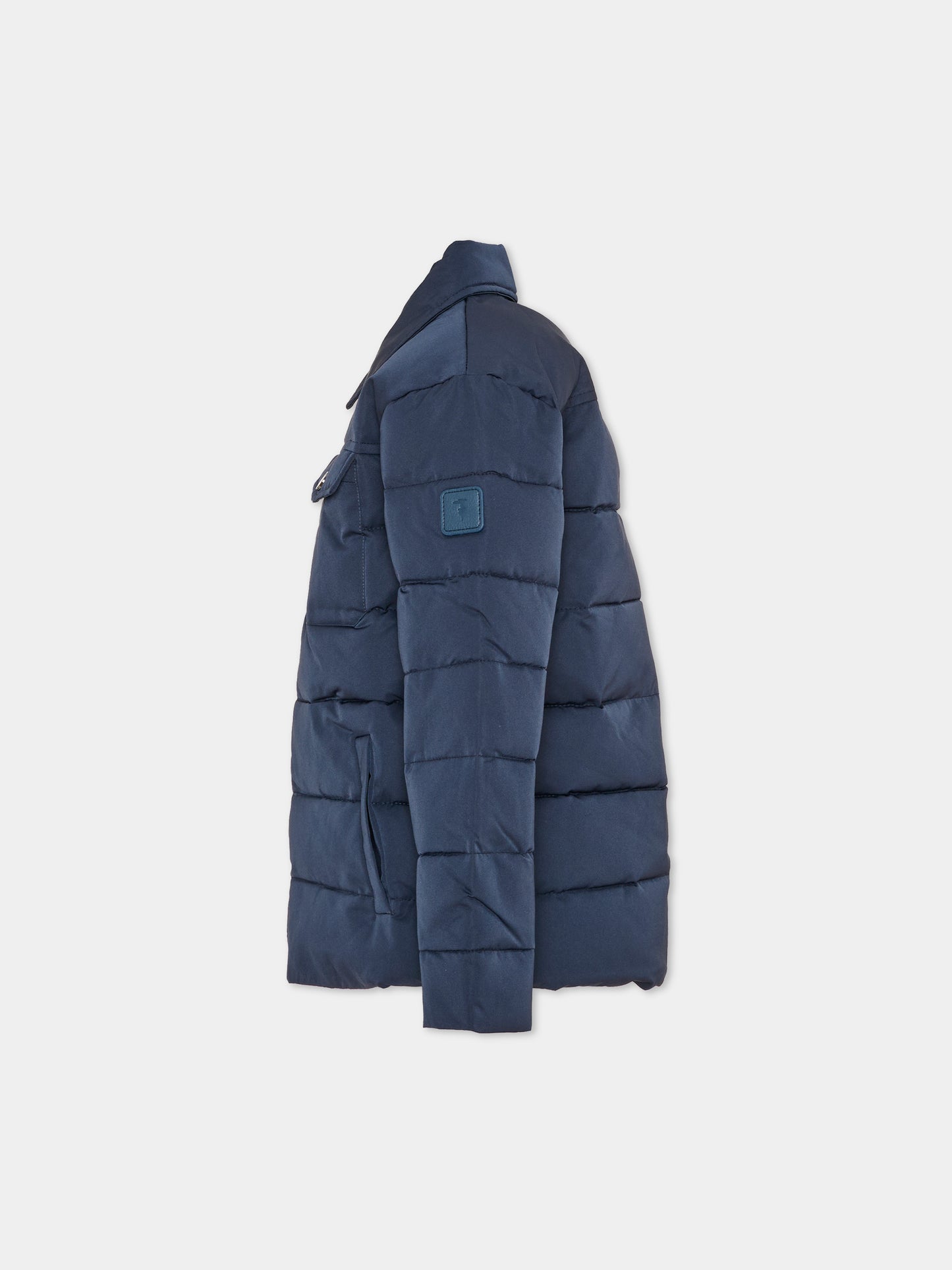 Piumino blu per bambino trapuntato,Trussardi Junior,TIA26043PI BLUE_NAVAL BLUE NAVAL