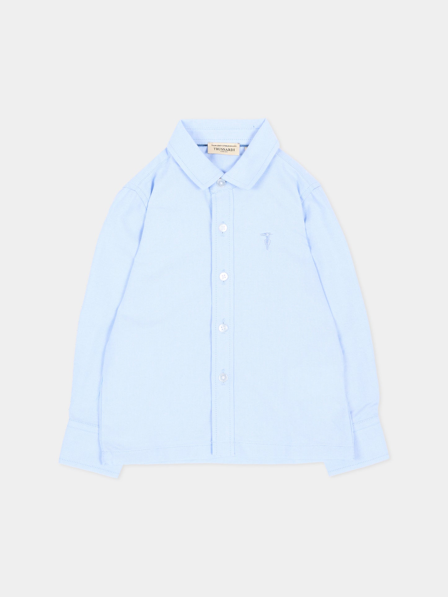 Camicia azzurra per neonato,Trussardi Junior,TIA26046CA SKY SKY