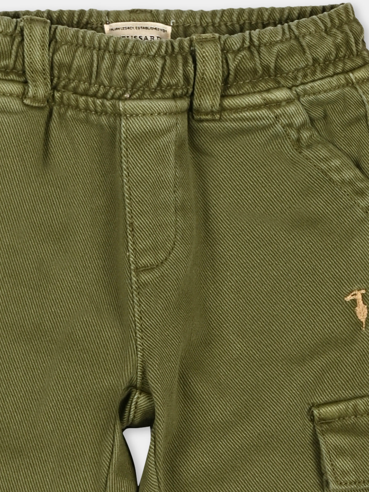 Pantalone verde per neonato cargo,Trussardi Junior,TIA26088PA CYPRESS CYPRESS
