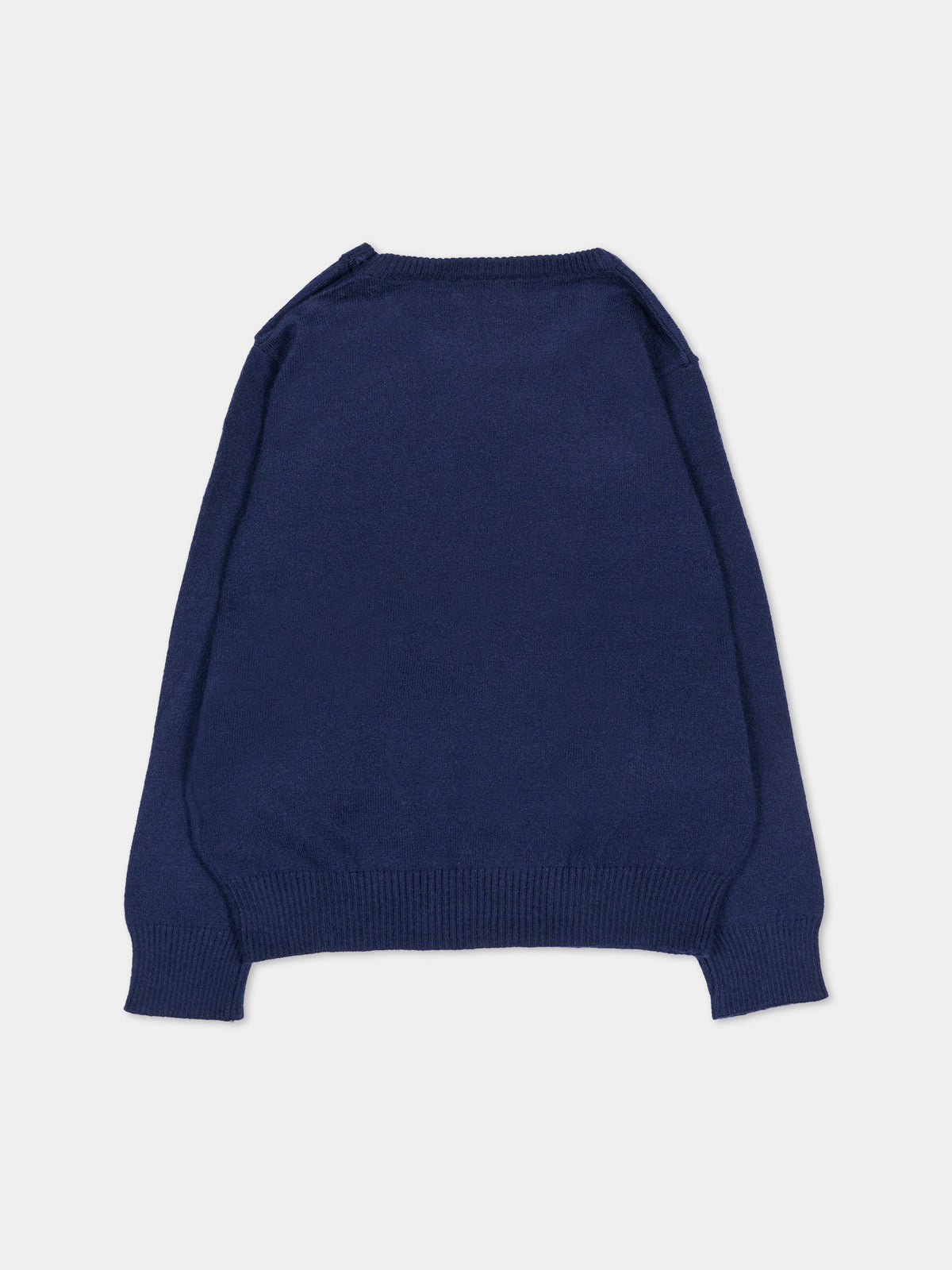 Maglione blu per neonato con logo,Trussardi Junior,TIA26171MA BLUE_NAVAL BLUE NAVAL