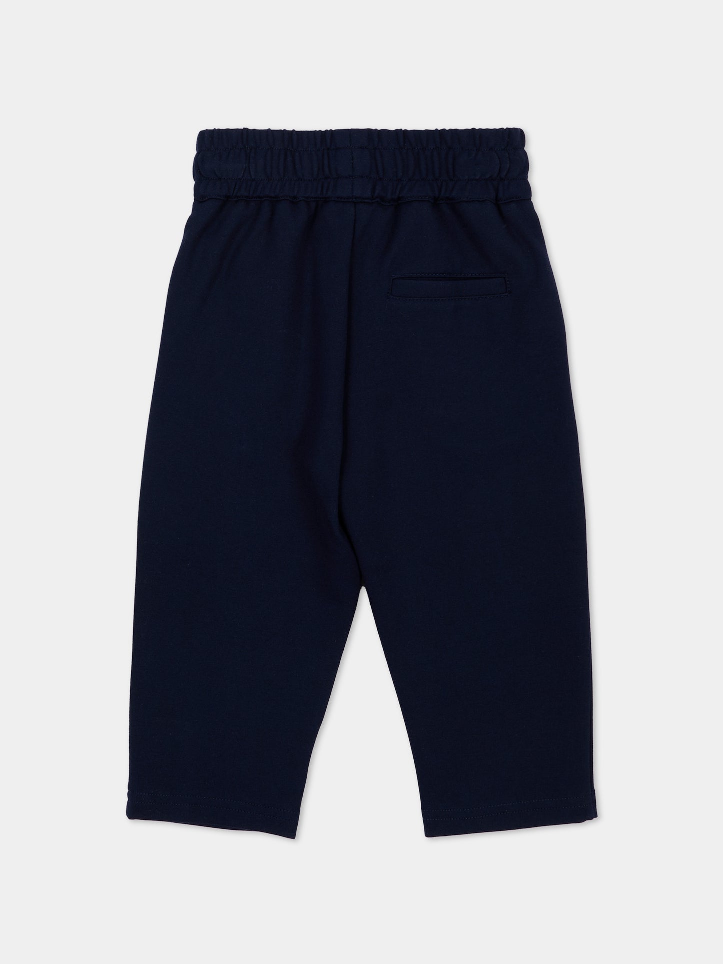 Pantalone blu per neonato con logo,Trussardi Junior,TIA26172PA BLUE_NAVAL BLUE NAVAL