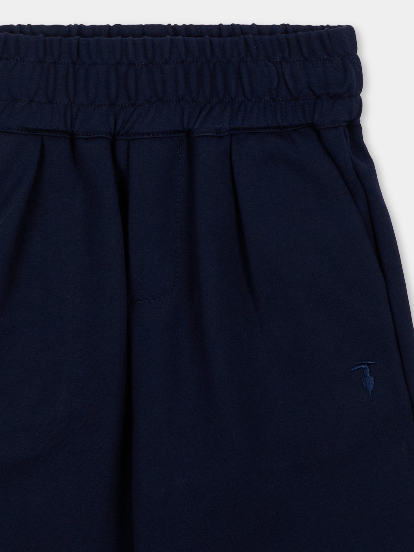 Pantalone blu per neonato con logo,Trussardi Junior,TIA26172PA BLUE_NAVAL BLUE NAVAL