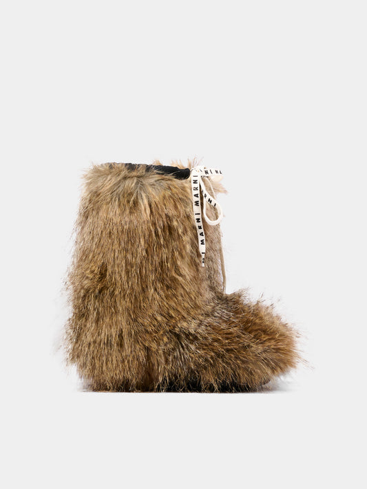 Stivali marrone per bambina con logo,Marni Kids,75371 VAR6