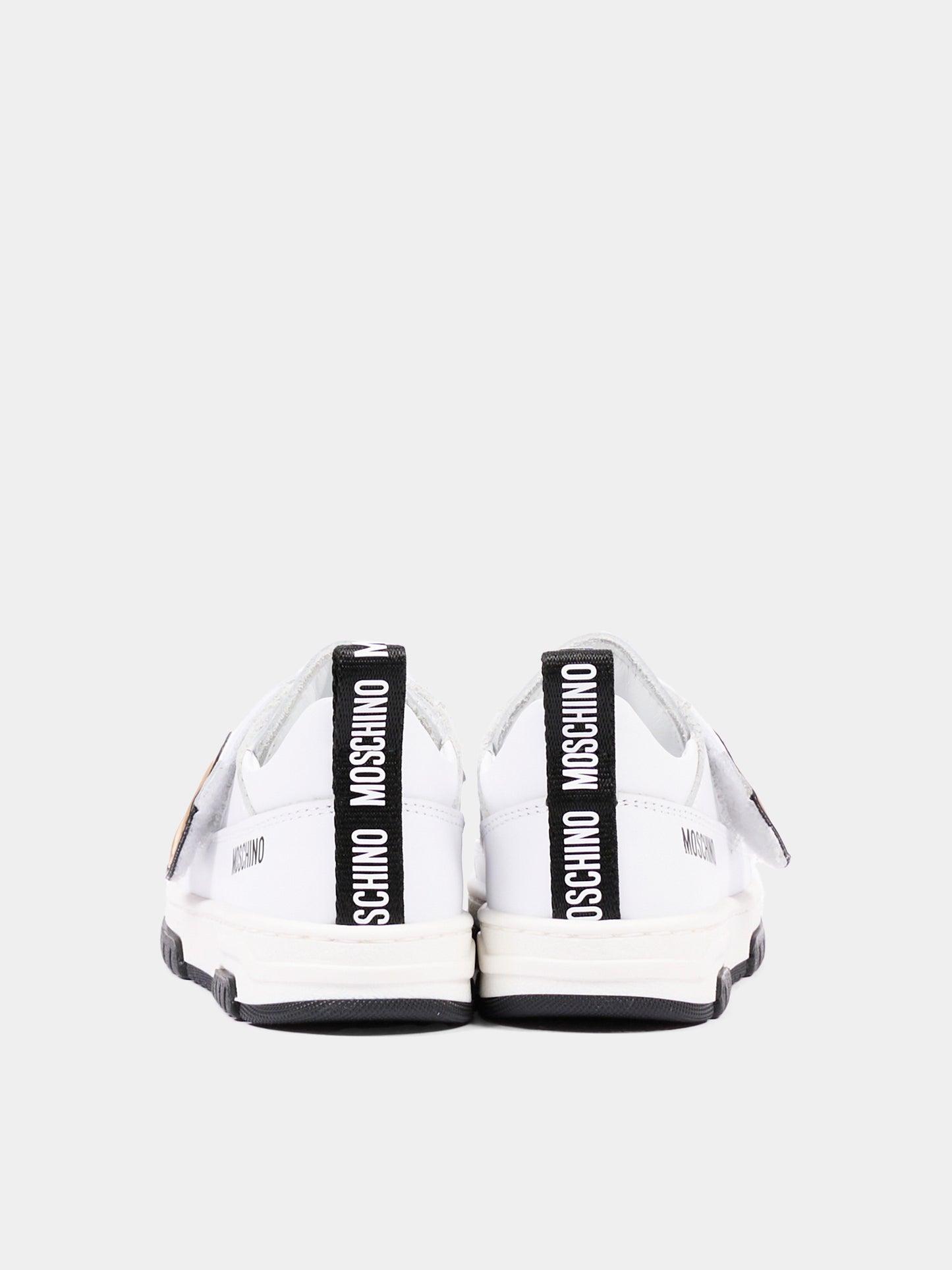 Sneakers bianche per bambini con Teddy Bear,Moschino Kids,84138 VAR5