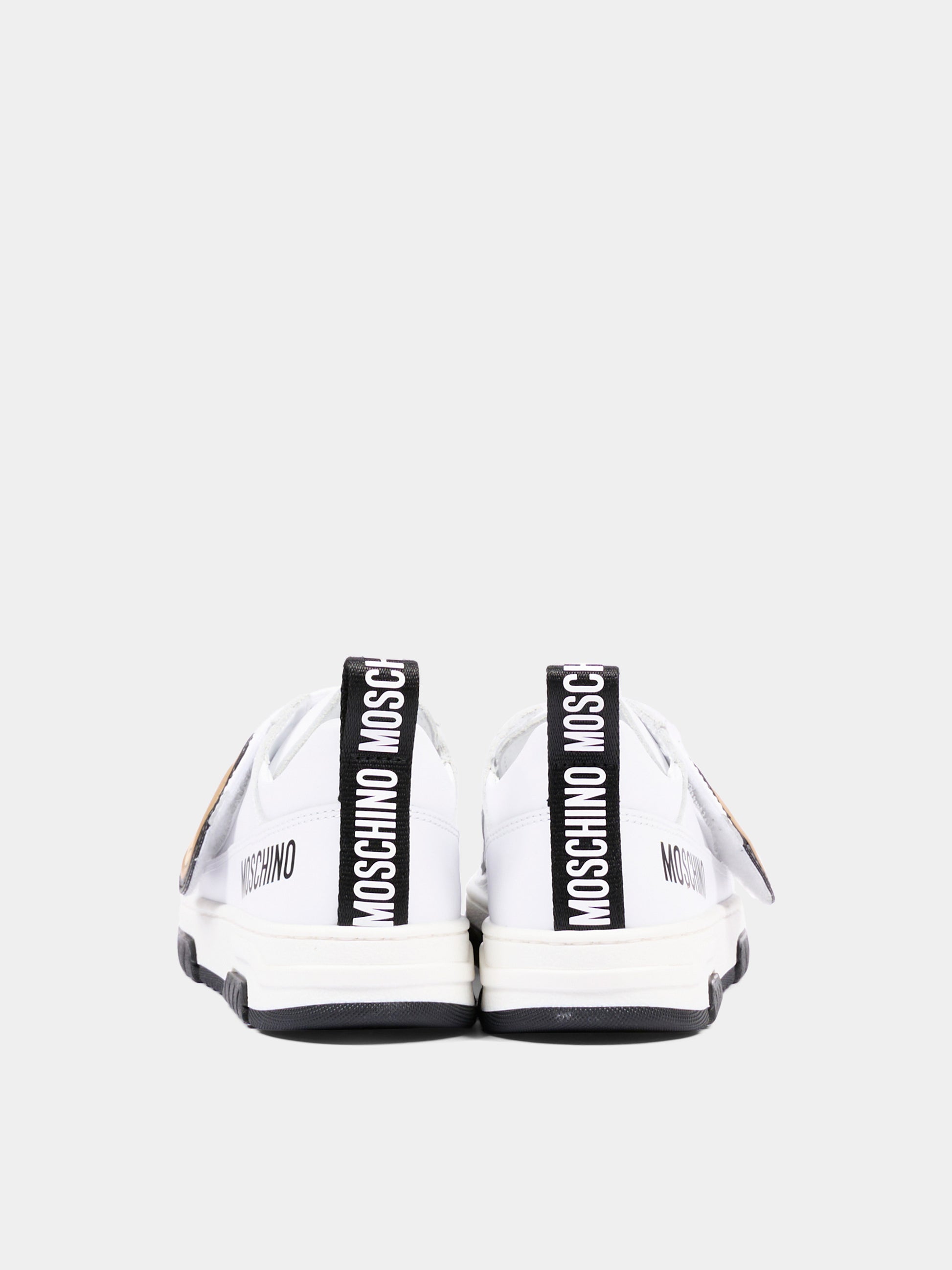 Sneakers bianche per bambini con Teddy Bear,Moschino Kids,84243 VAR5