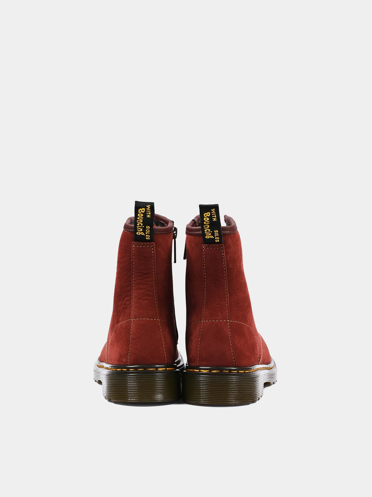 Anfibi rossi 1460 per bambini,Dr. Martens,1460 Y 43433600 CHERRY RED MILLED NUBUCK WP