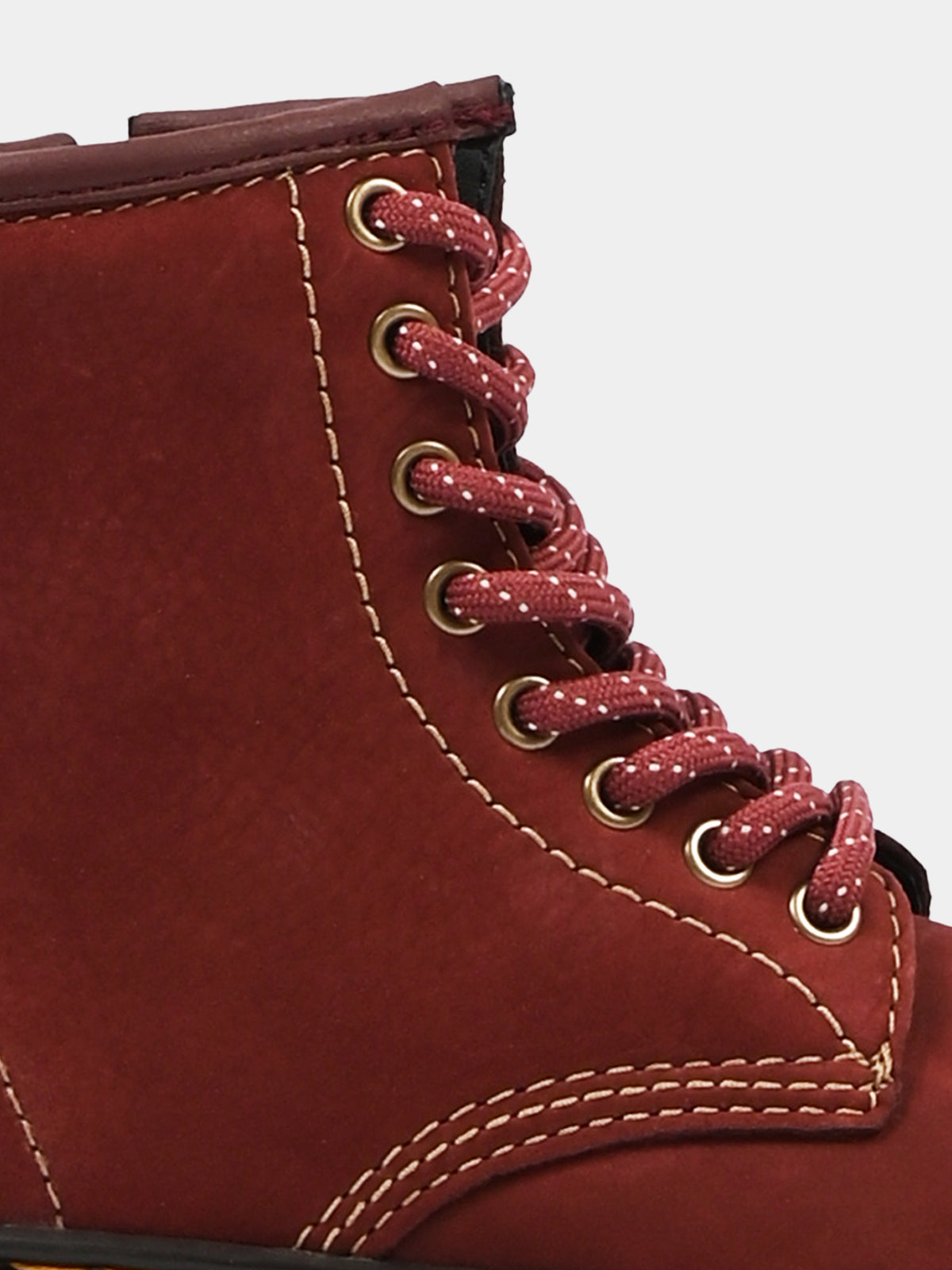 Anfibi rossi 1460 per bambini,Dr. Martens,1460 J 43431600 CHERRY RED MILLED NUBUCK WP