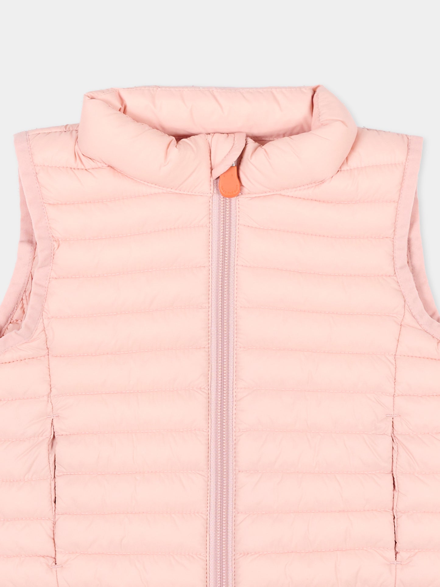 Gilet rosa per neonata con logo,Save The Duck Kids,I81480X GIGA20 80007