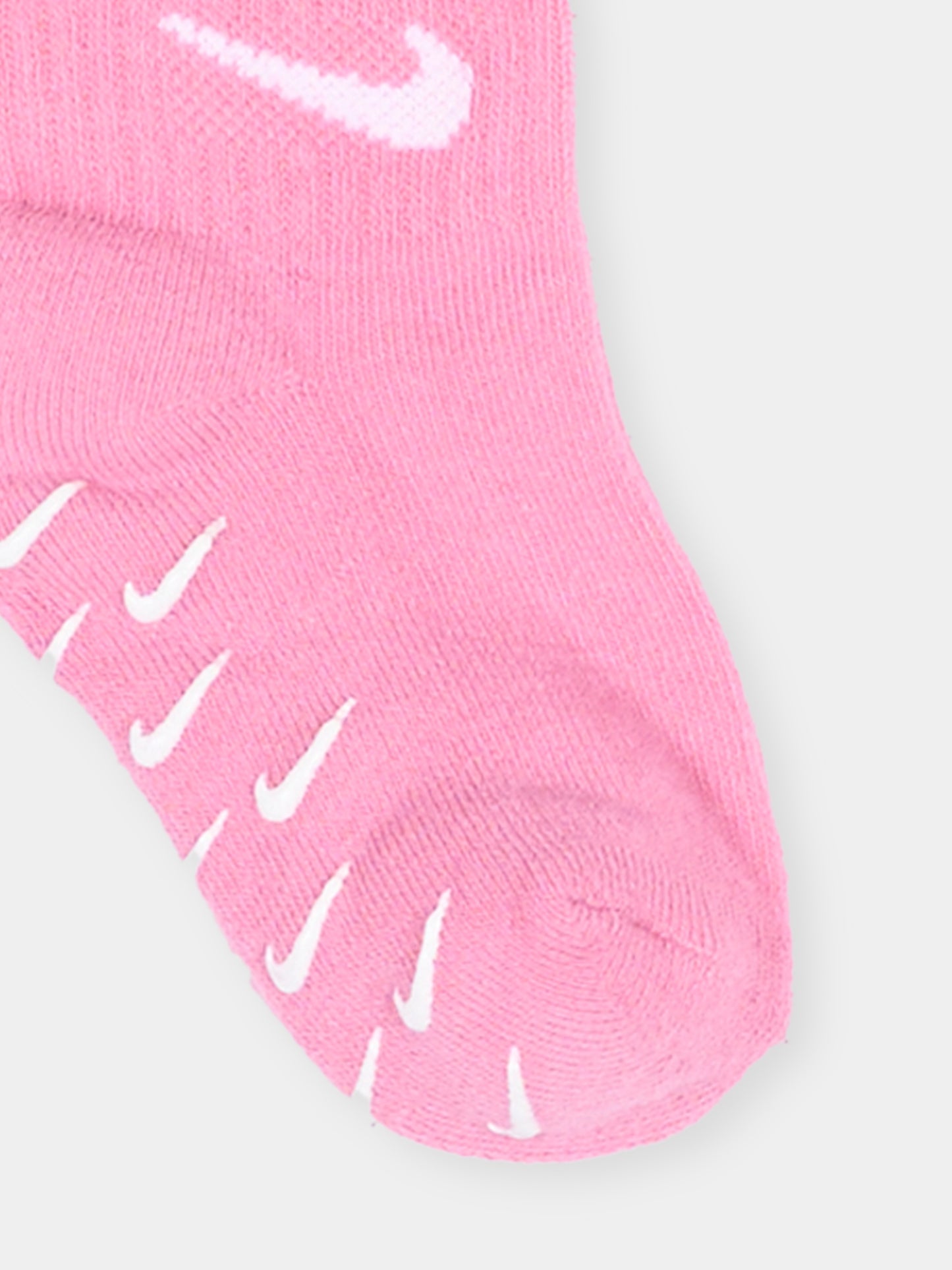 Calza spugna rosa per bambina con logo,Nike,NN1131 ACG