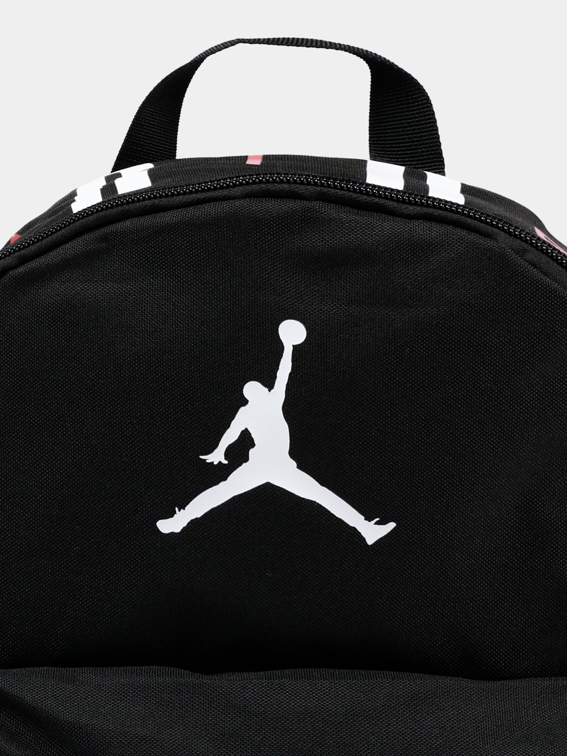 Zaino nero per bambino con logo,Jordan,7A9214 023