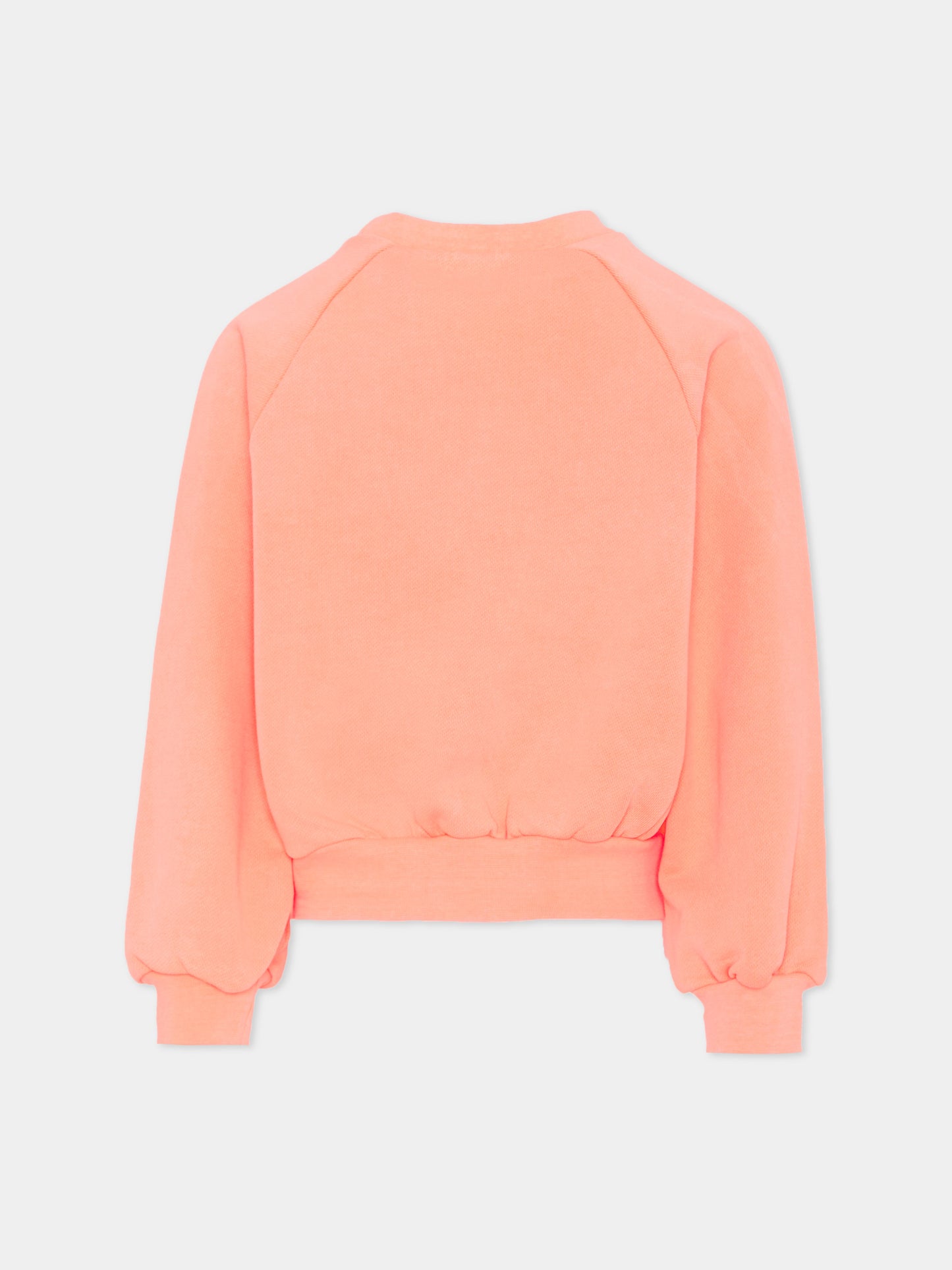 Felpa rosa per bambina con stampa cuore,Billieblush,U21035 41D