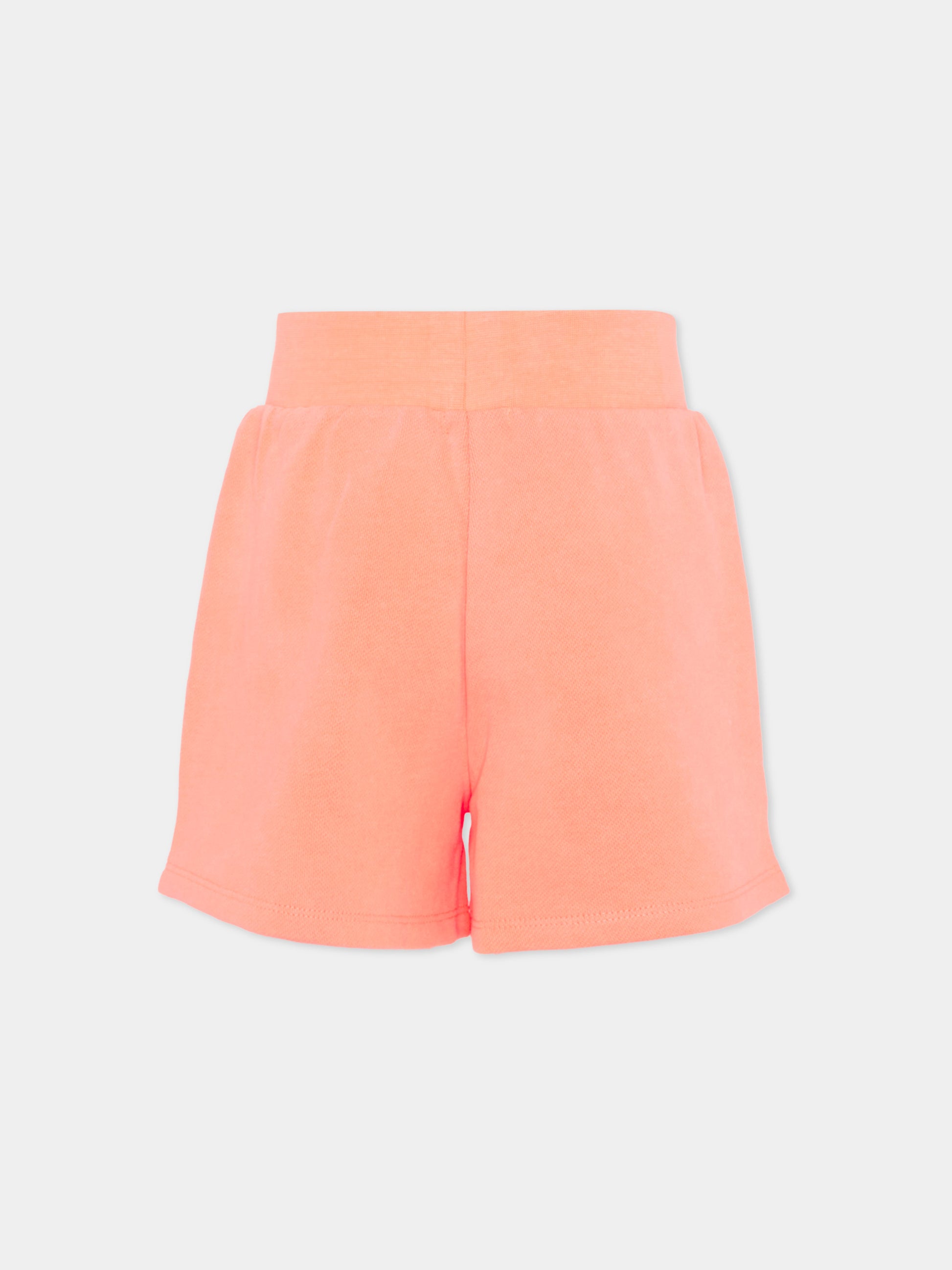 Shorts rosa per bambina con cuori,Billieblush,U21044 41D