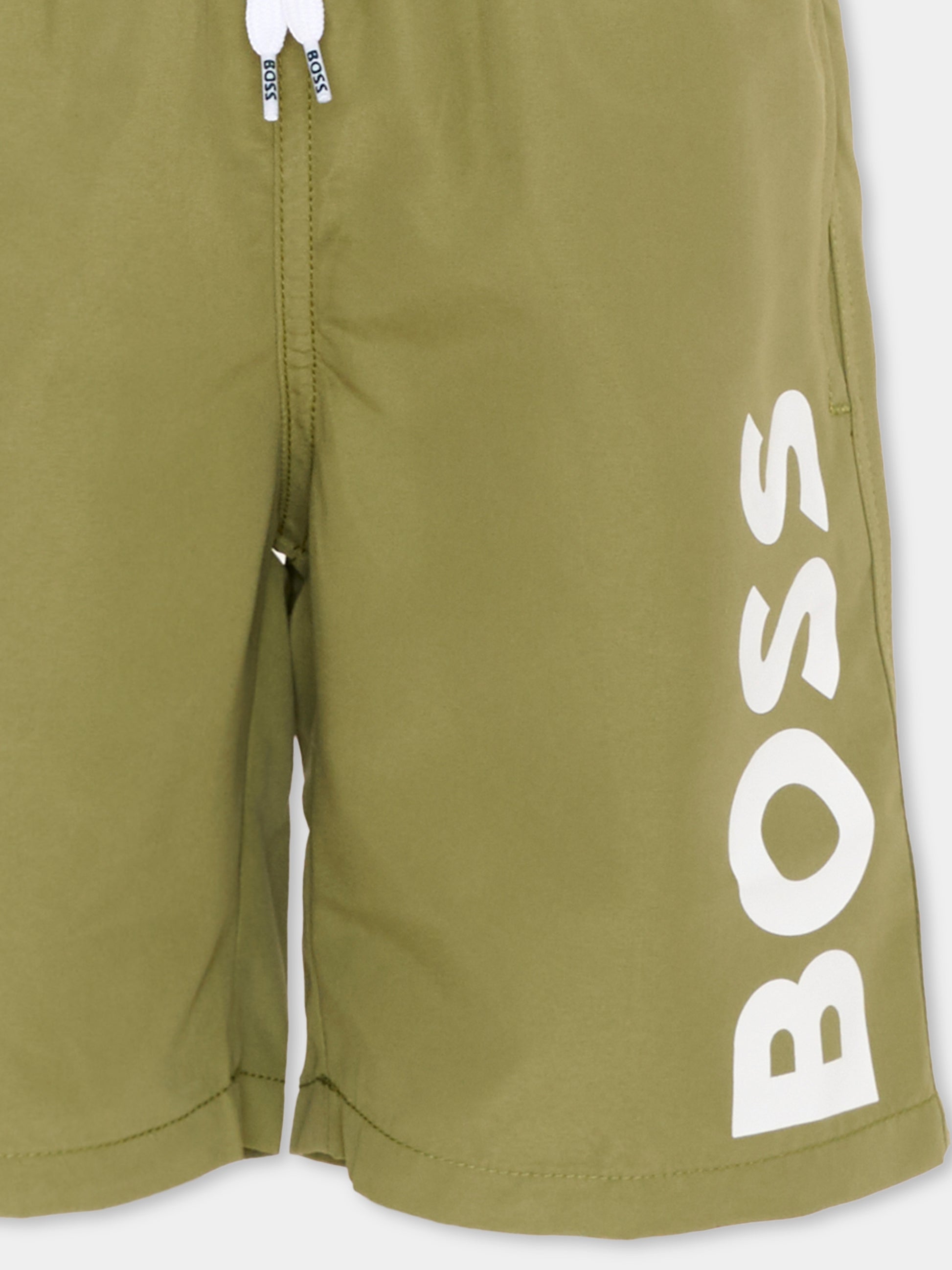 Boxer mare blu per bambino logo BOSS,Boss,J51973 673