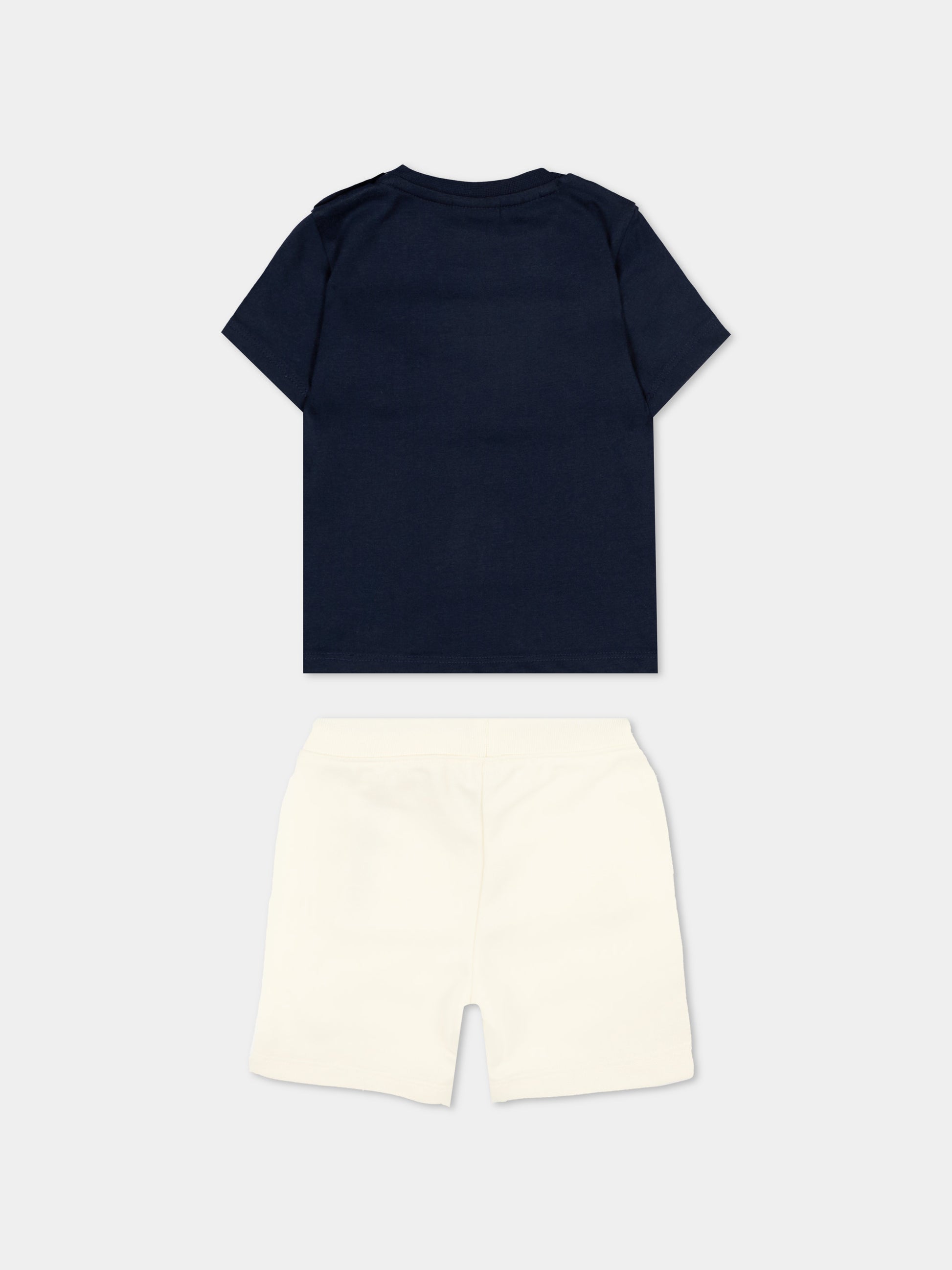 Completo sportivo beige per neonato con logo,Boss,J52125 21C