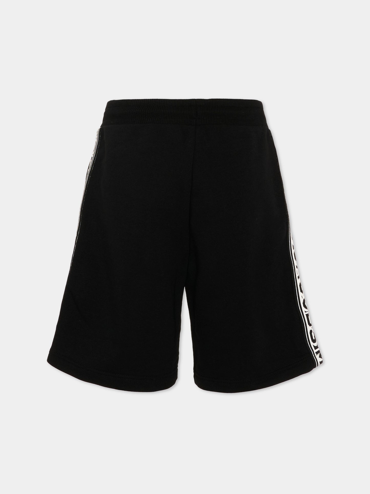 Shorts sportivi neri per bambini con logo,Marc Jacobs,W60481 09B