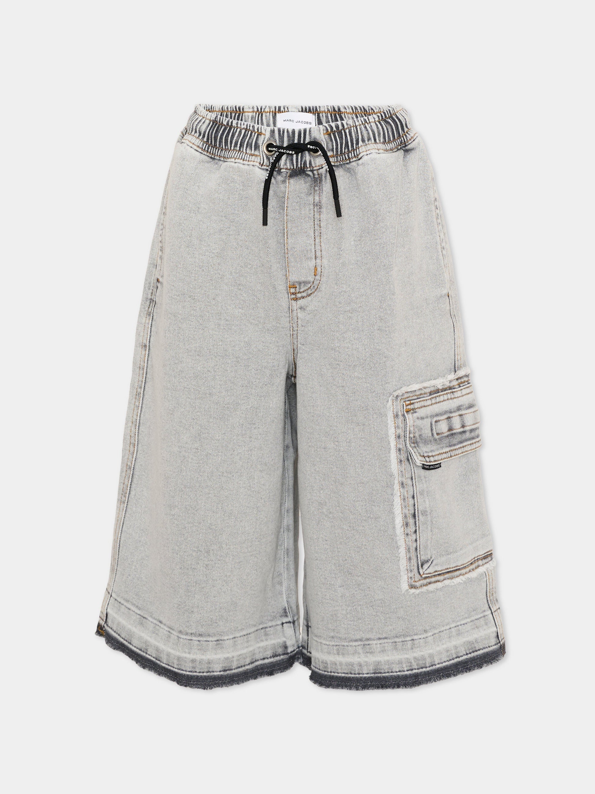 Shorts grigi per bambino con tasche cargo,Marc Jacobs,W60487 09B