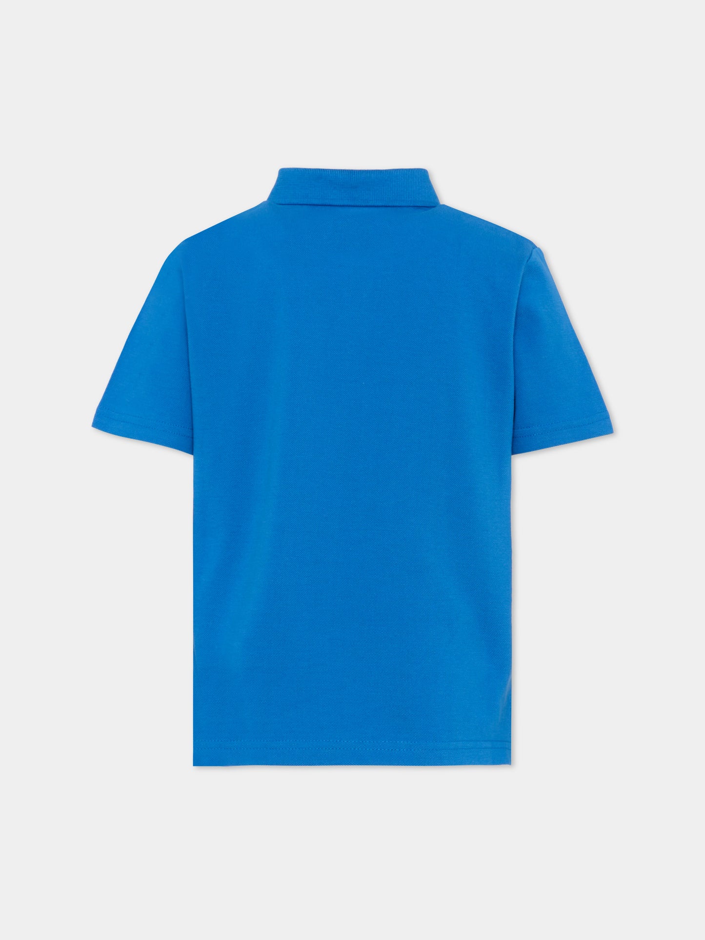 Polo azzurra per bambino con logo,Timberland,T60437 81L