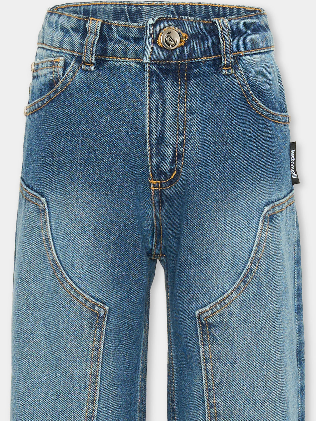 Jeans denim per bambino,Just Cavalli Kids,JBA26123JE D.BLUE_MED DENIM BLUE MEDIUM