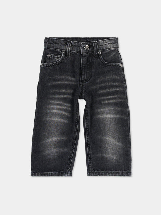 Jeans nero per neonato,Just Cavalli Kids,JIA26048JE D.BLACK DENIM BLACK