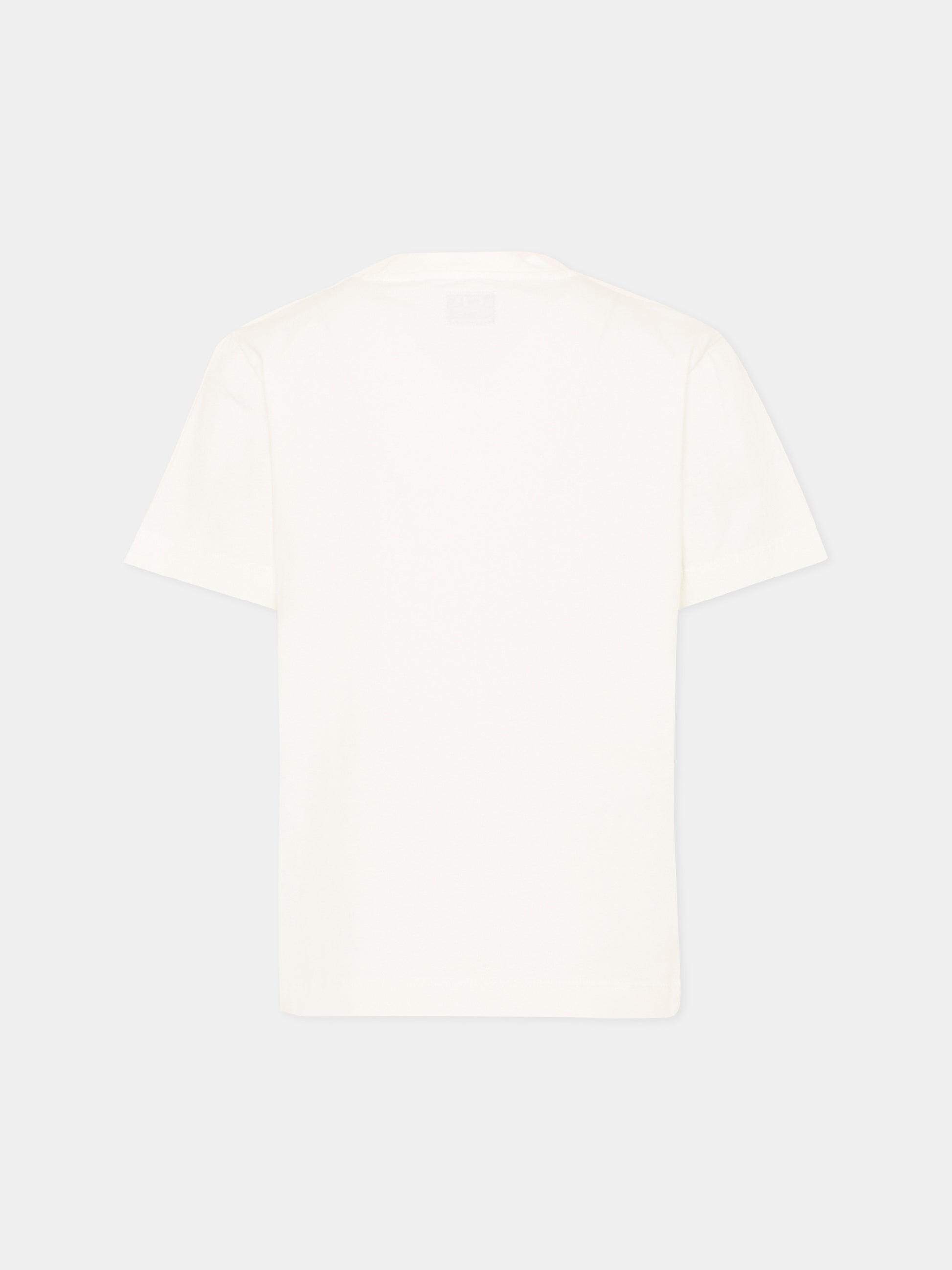 T-Shirt bianca per bambino con logo,C. P. Company,CMM00U LAA17 10135