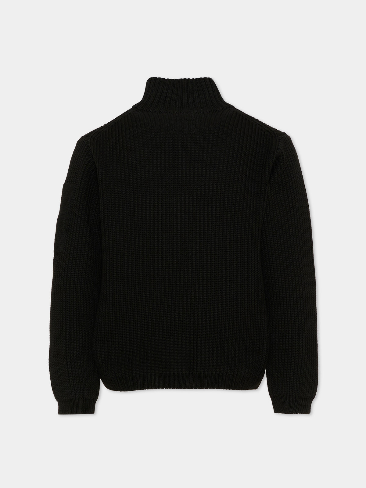 Maglione nero per bambino con zip,C. P. Company,CMW00P LHE36 60100