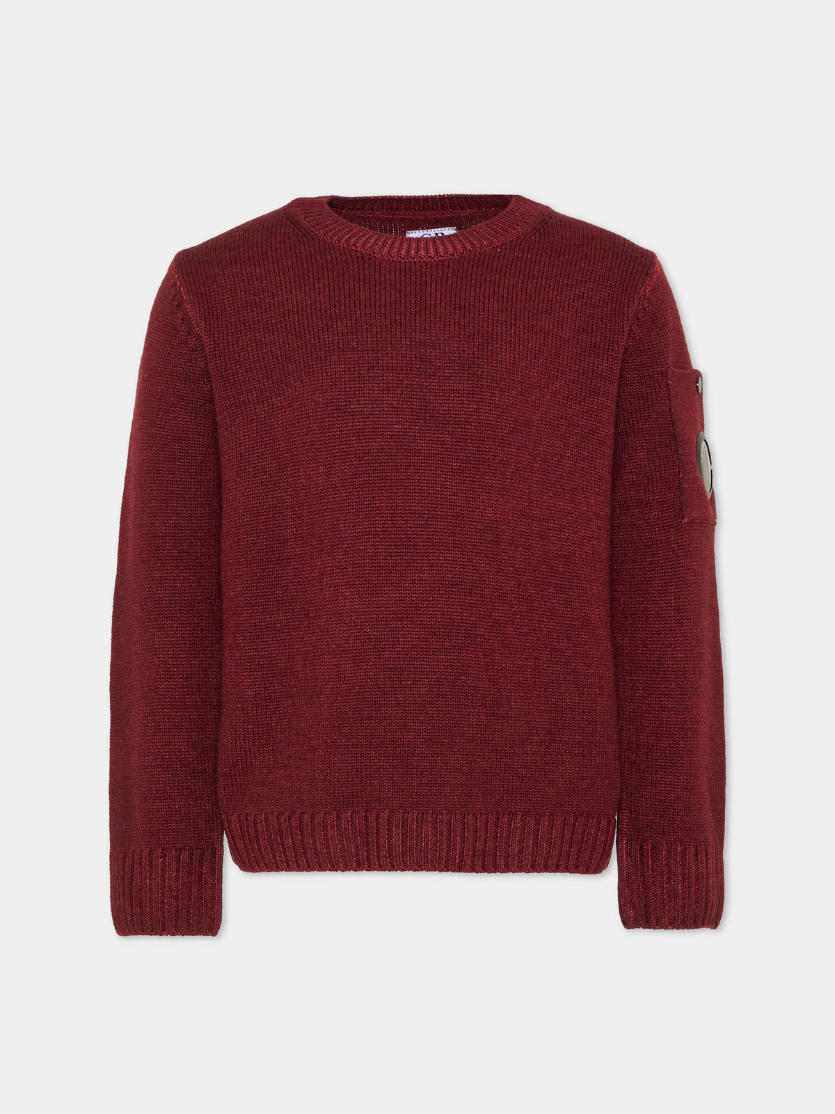 Maglione bordeaux per bambino con lente,C. P. Company,CNW00A LHC01 51686