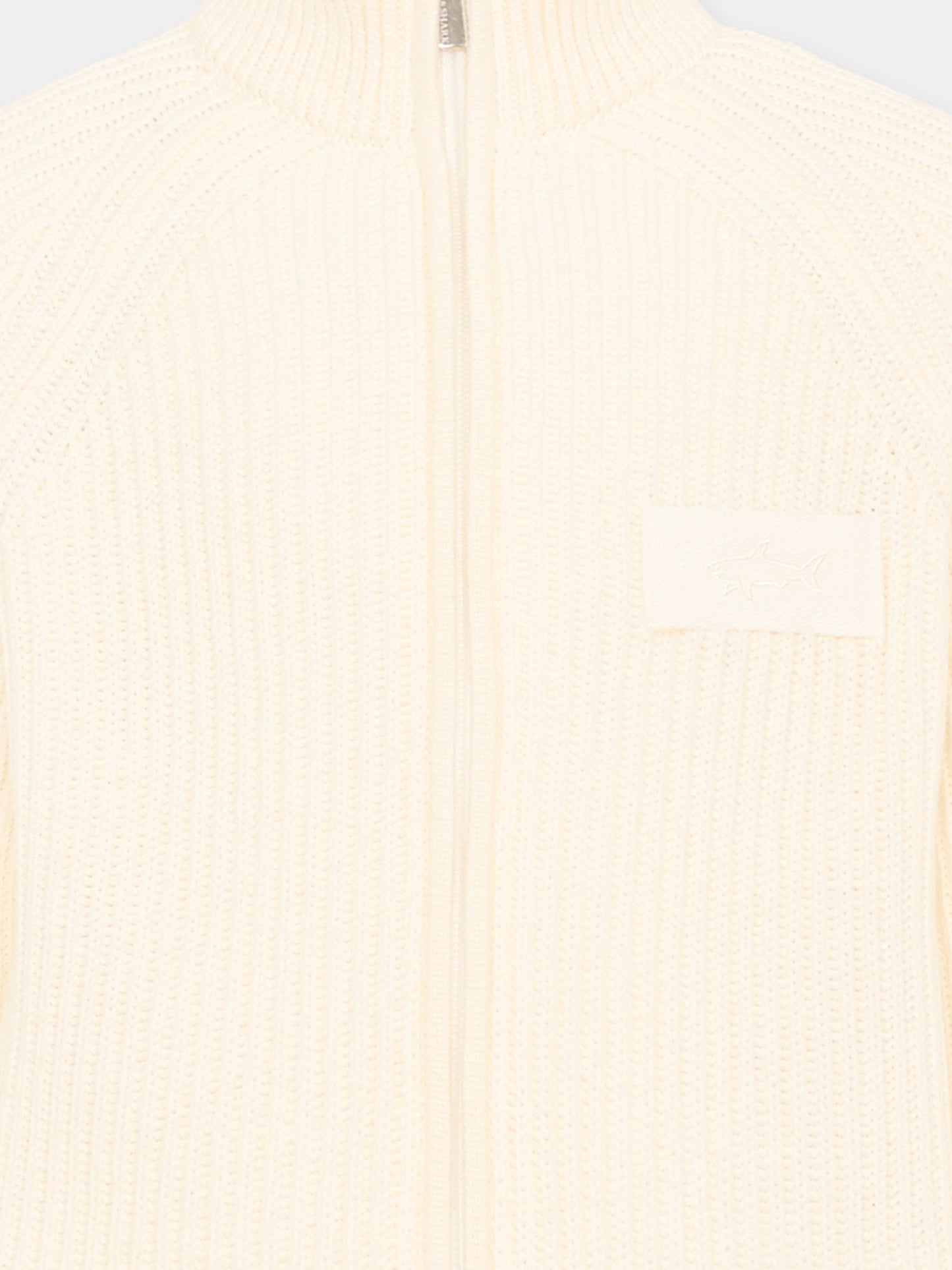 Cardigan avorio per bambino con logo,Paul & Shark Junior,WUW009 LHE43 10057