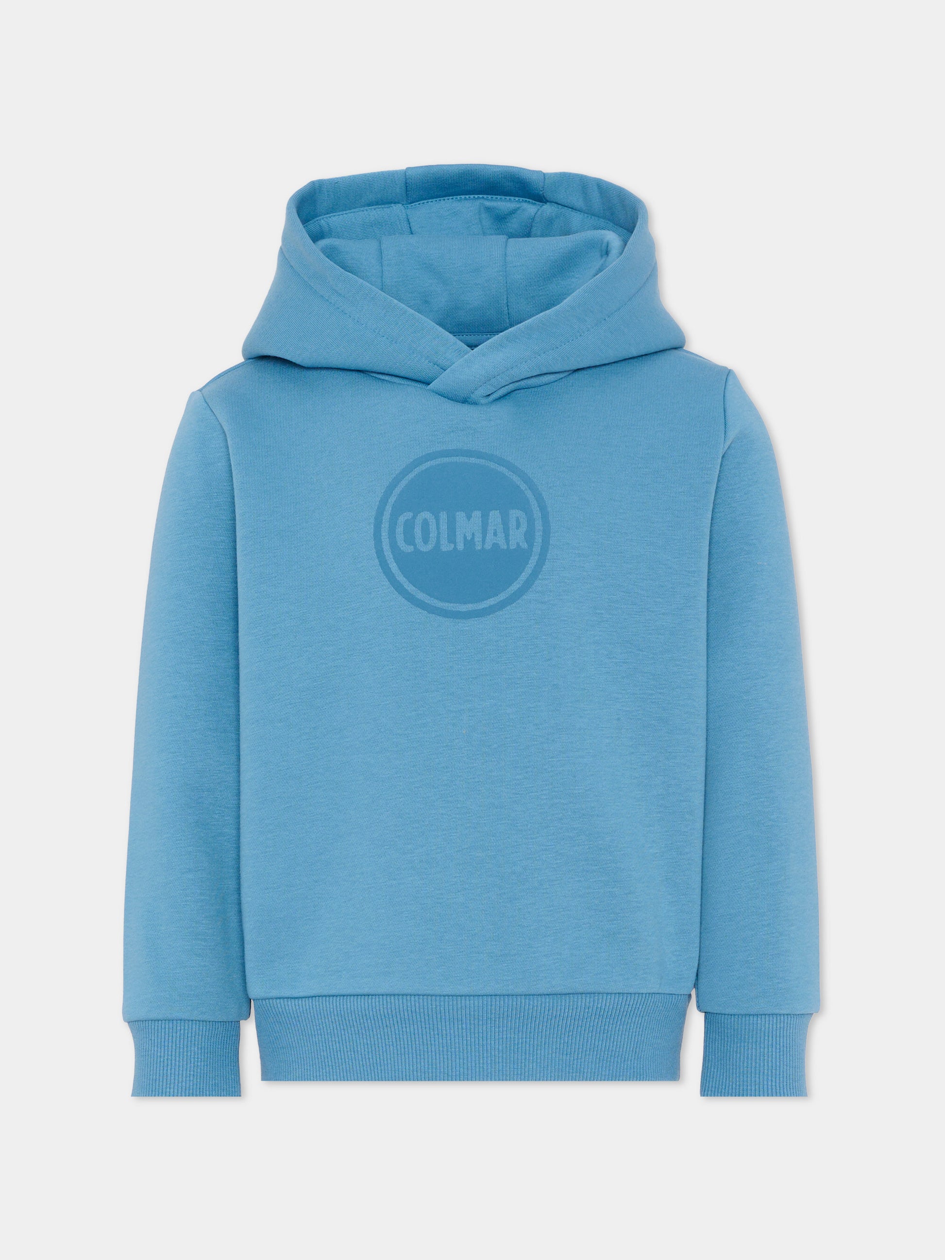 Felpa celeste per bambino con logo,Colmar Originals Kids,3691N 1WX 733