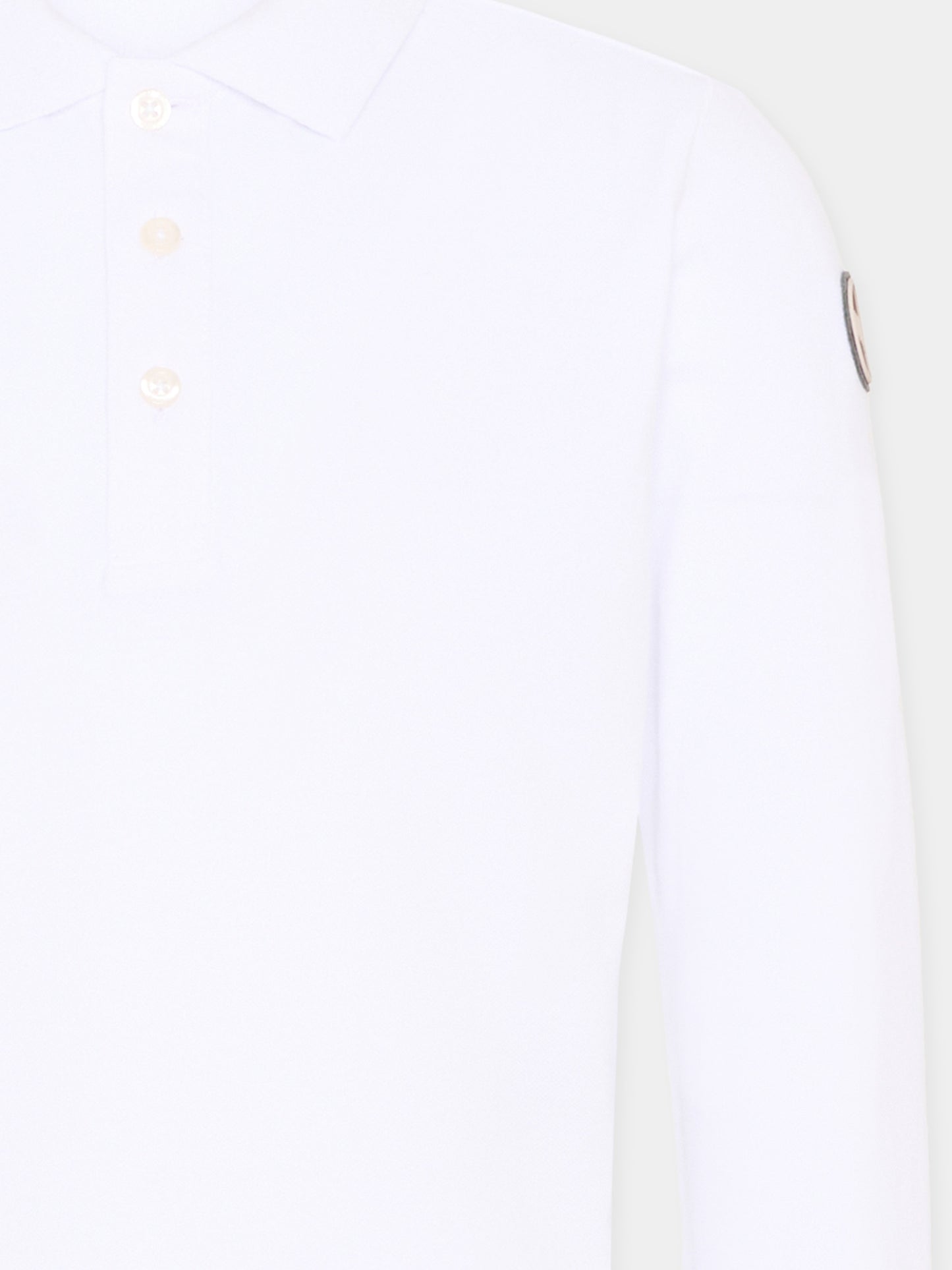 Polo bianca per bambino con logo,Colmar Originals Kids,3588R 4SH 01