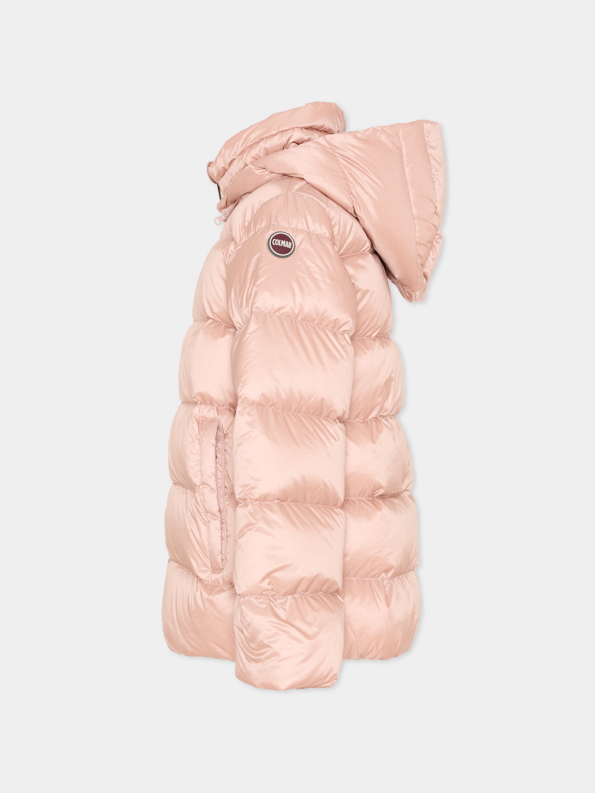 Piumino rosa per bambina con logo,Colmar Originals Kids,3452A 2YO 166