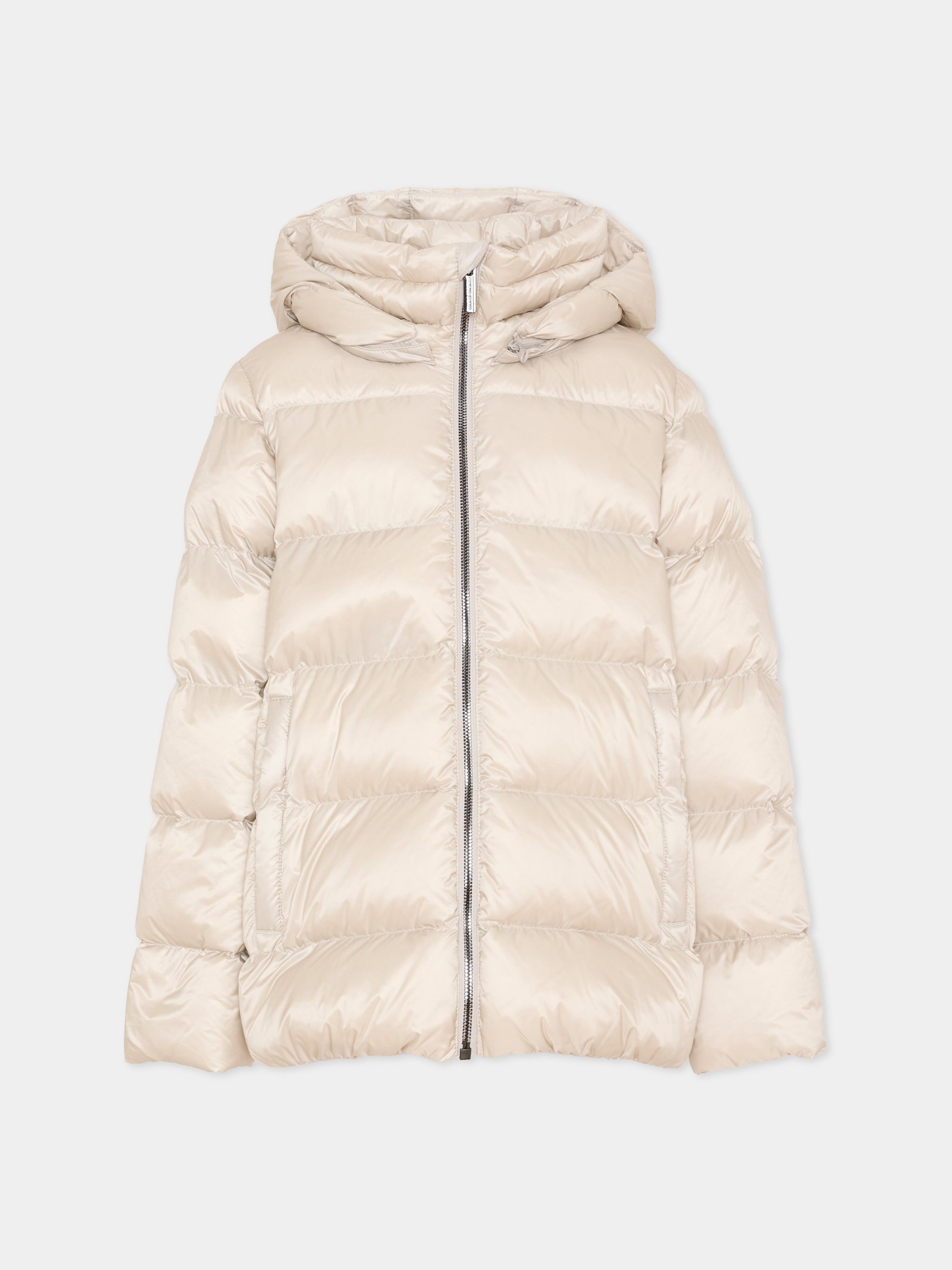 Piumino beige per bambina con logo,Colmar Originals Kids,3452A 2YO 16