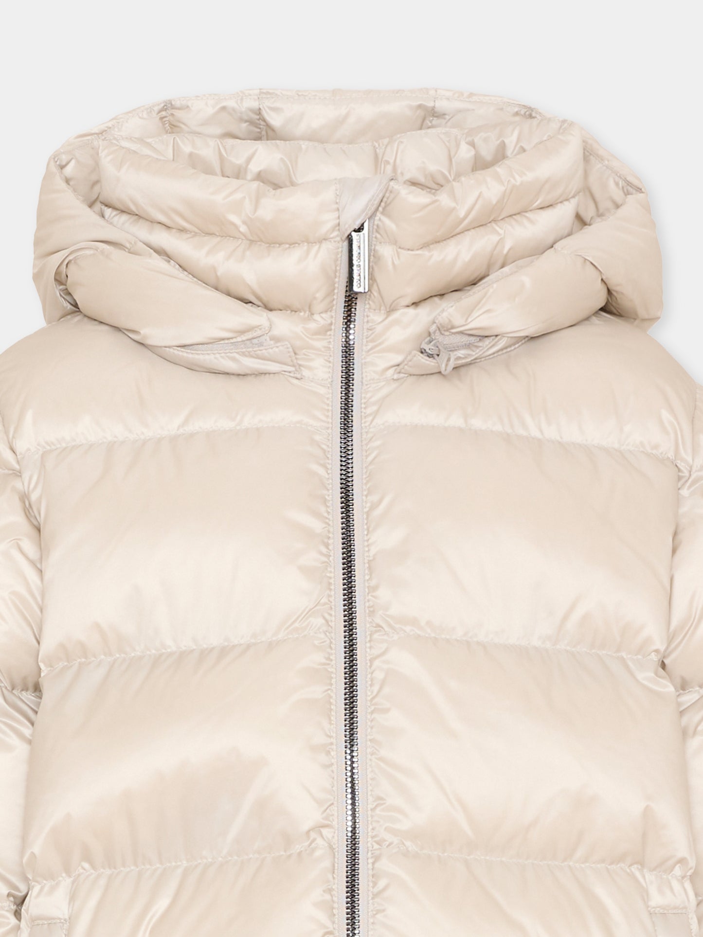 Piumino beige per bambina con logo,Colmar Originals Kids,3452A 2YO 16