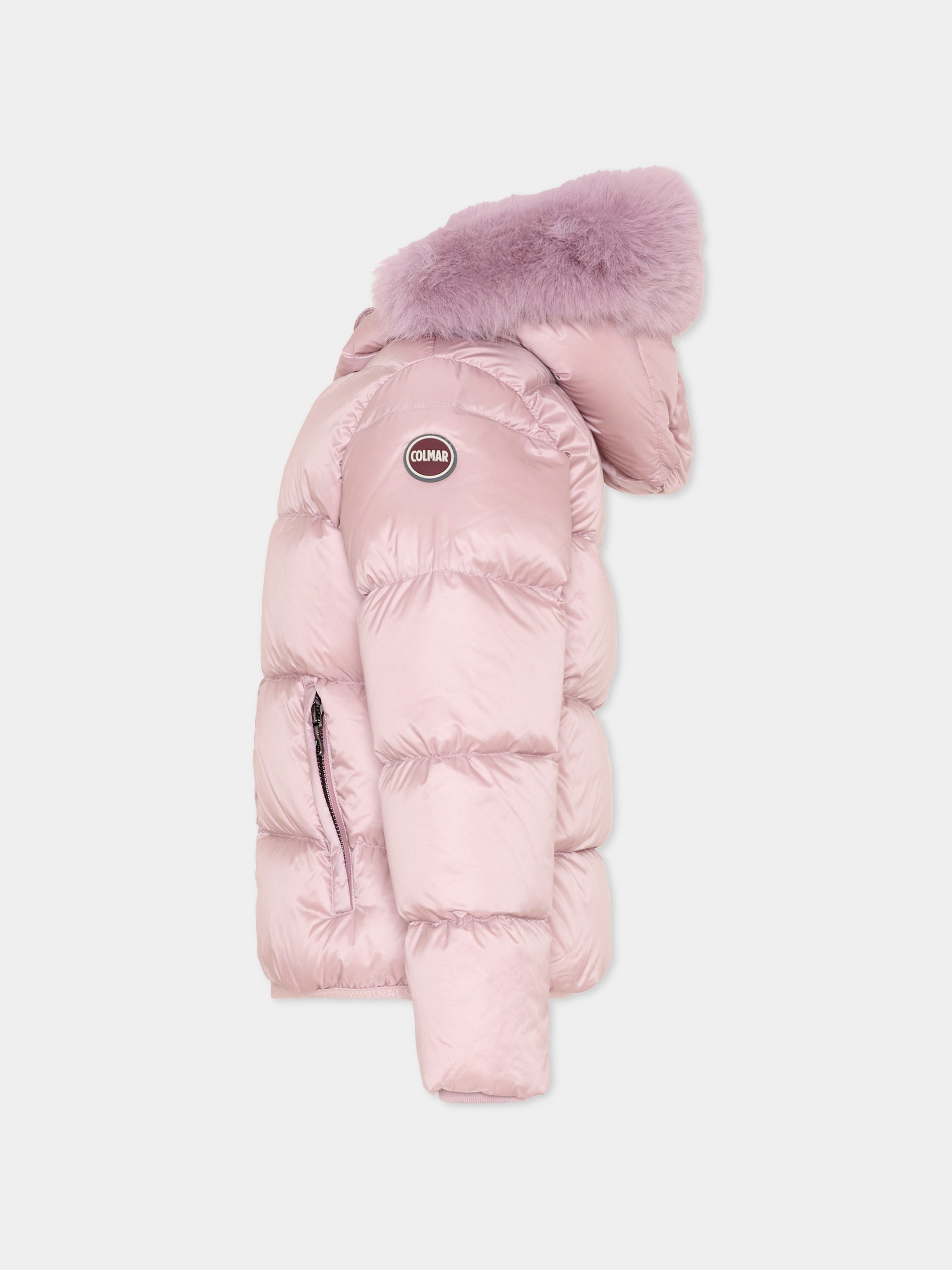 Piumino lilla per bambina con logo,Colmar Originals Kids,3406E 2YO 743