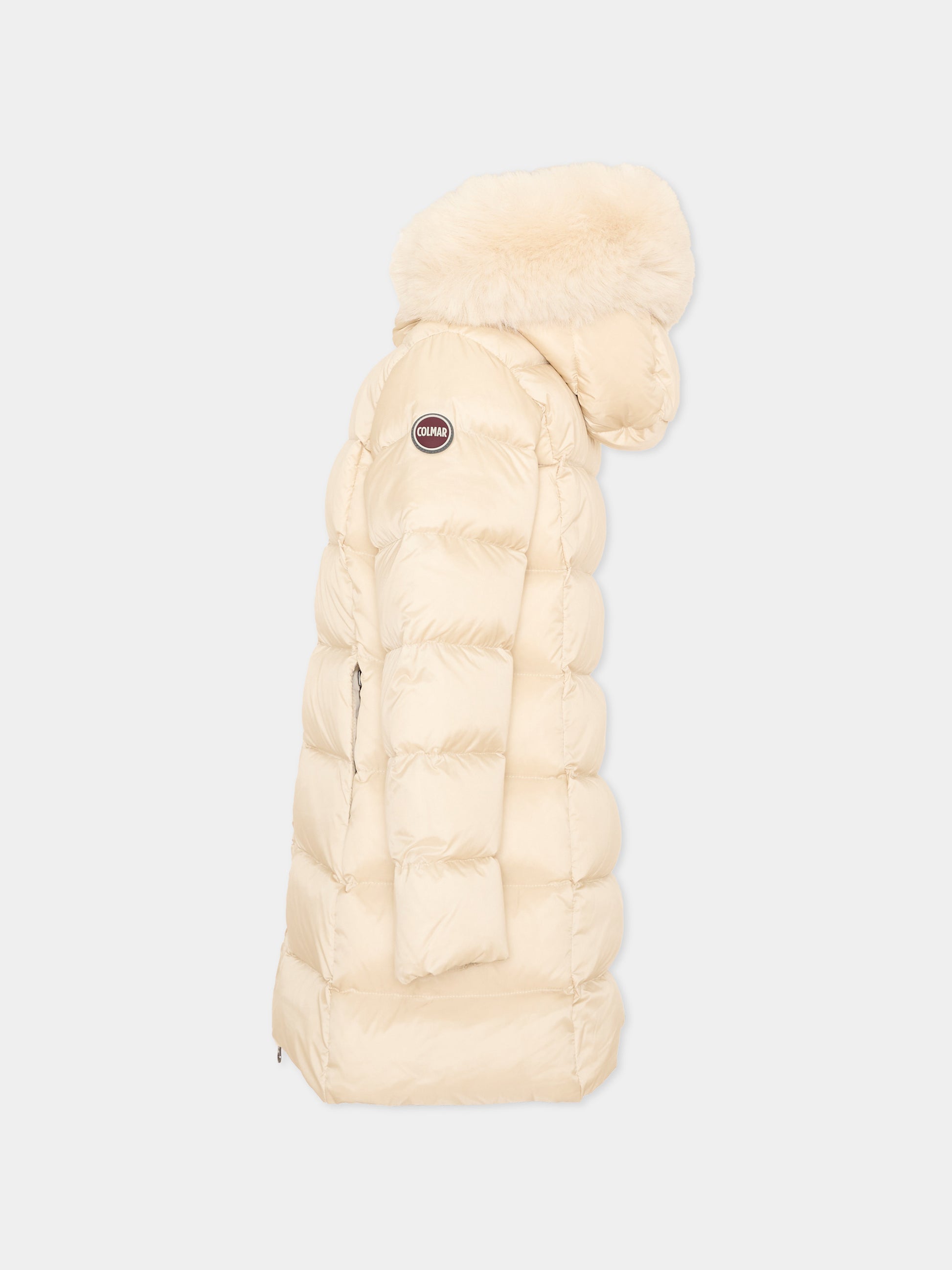 Piumino beige per bambina lungo,Colmar Originals Kids,34000010E 2YO 56