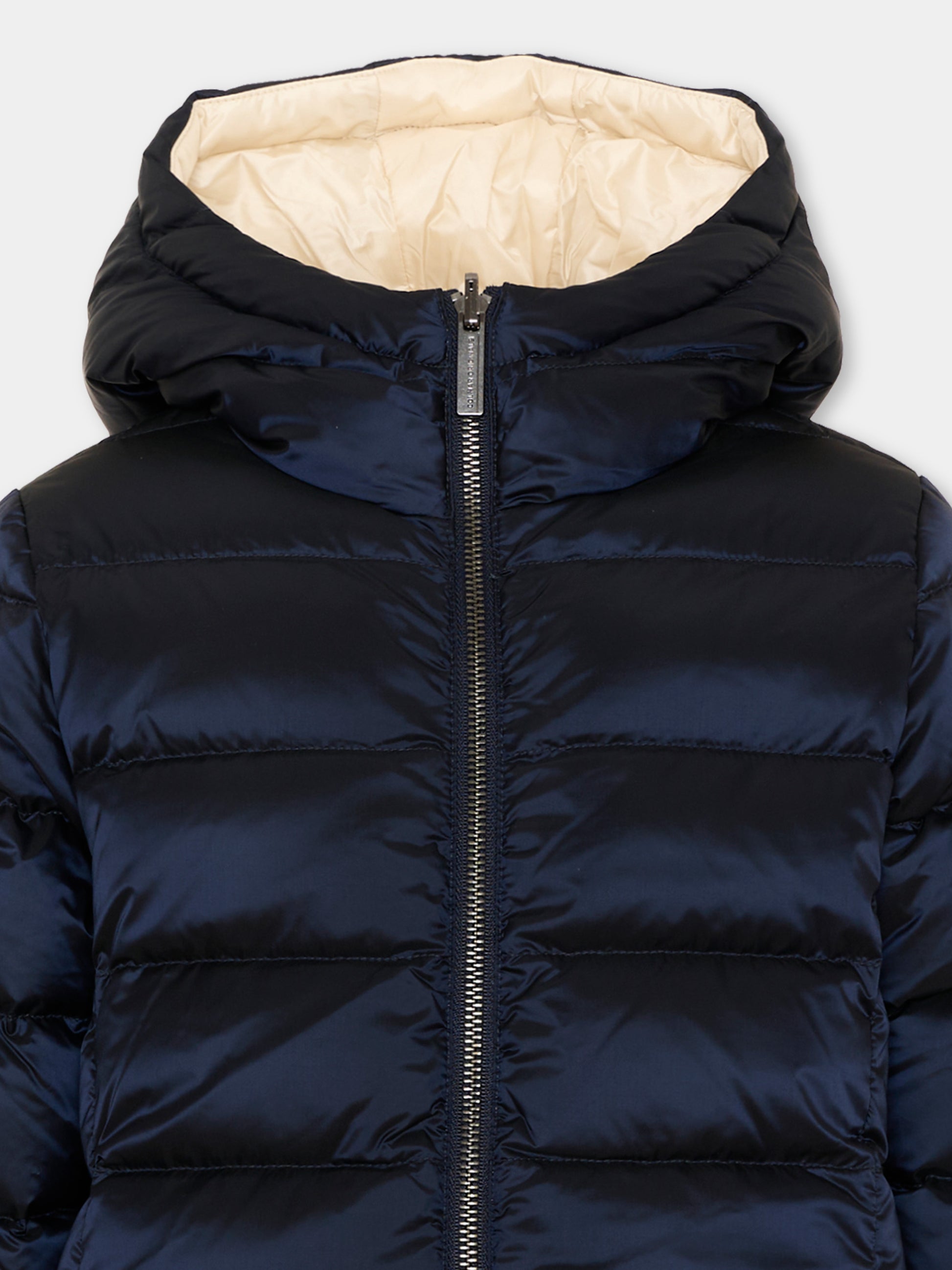 Piumini blu per bambino con logo,Colmar Originals Kids,34000053A 2YO 68
