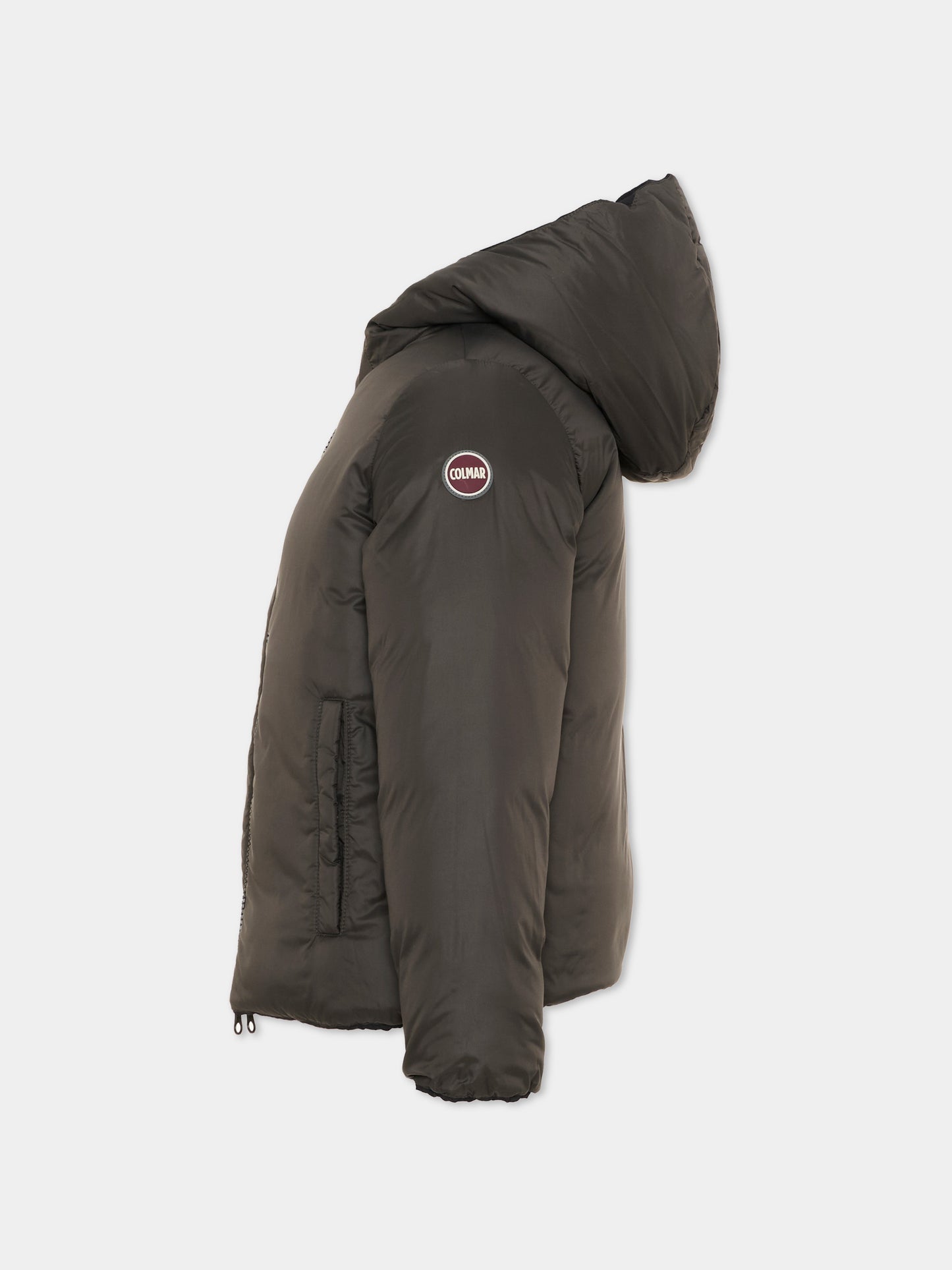 Piumino nero per bambino reversibile con cappuccio,Colmar Originals Kids,34000009 4ZP 99