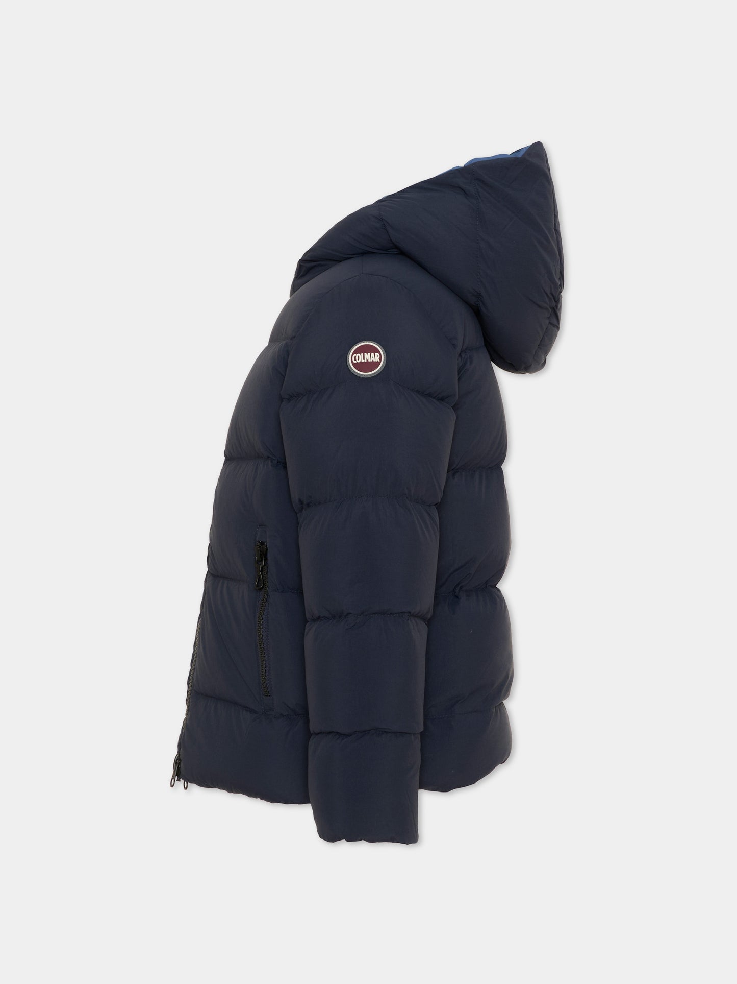 Piumino blu per bambino reversibile con cappuccio,Colmar Originals Kids,34000009 4ZP 68