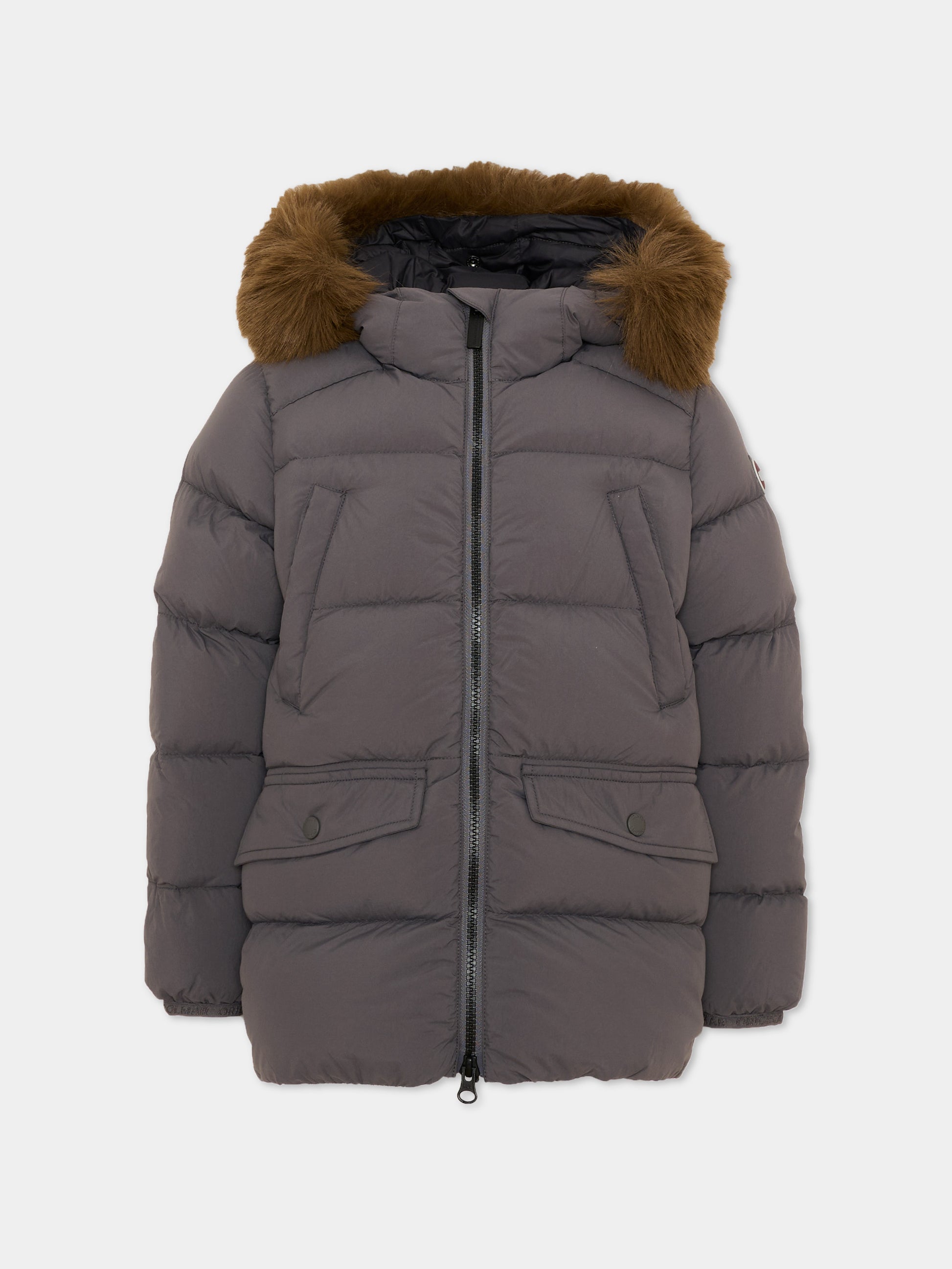 Piumino grigio per bambino con cappuccio,Colmar Originals Kids,34000056E 4ZP 378