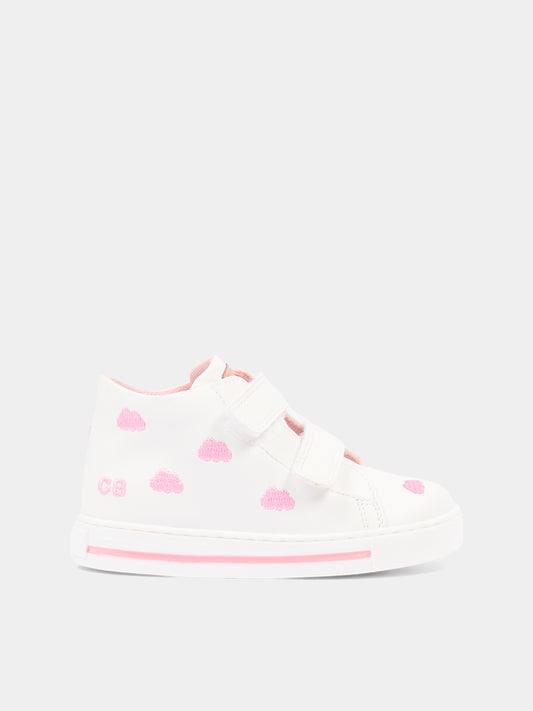 Sneaker bianca Little Cirrus per neonata,Falcotto X Coccolebimbi,0012020236.01.1N04